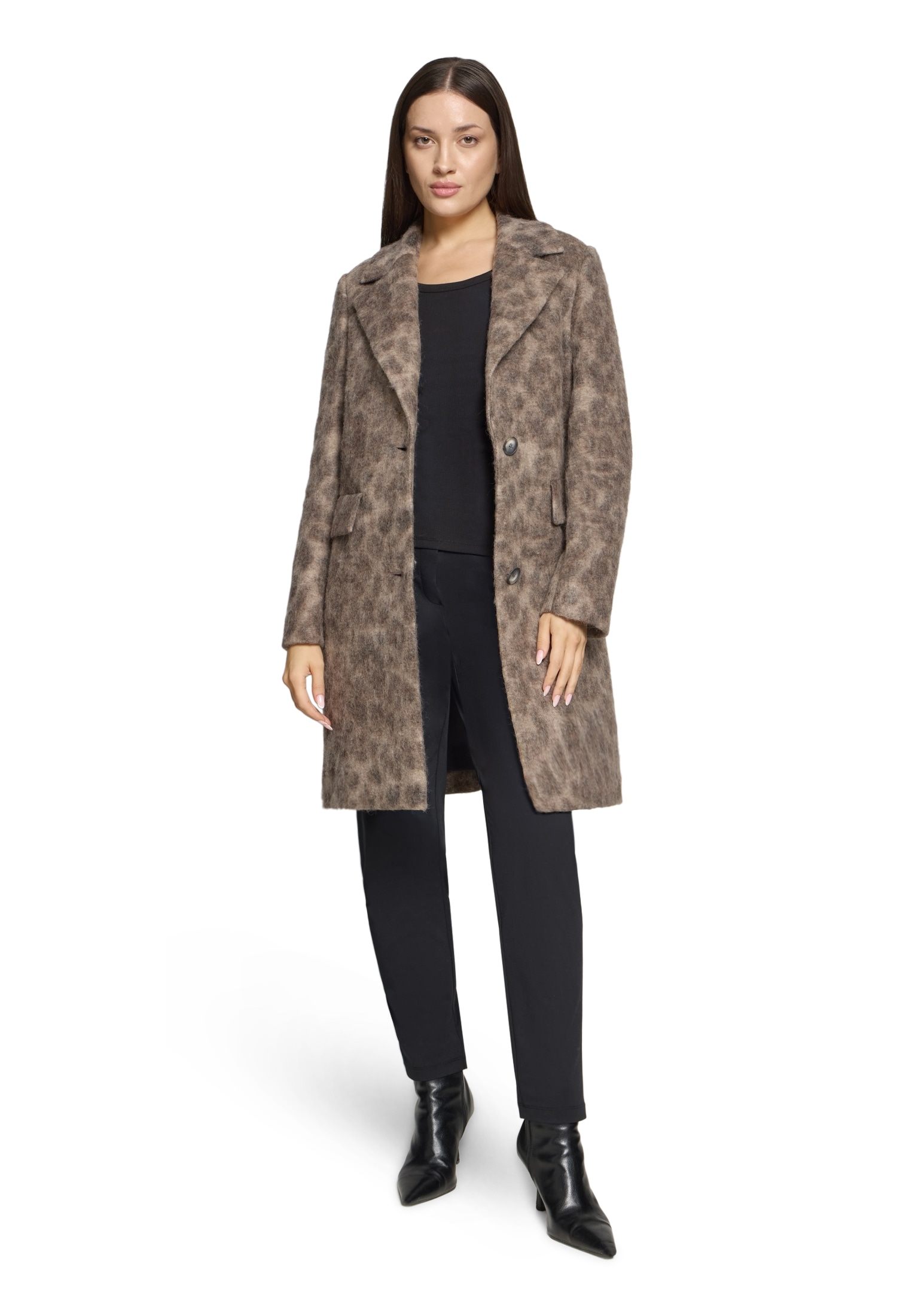 Betty&Co Wintermantel »Damen Wintermantel mit Reverskragen«
