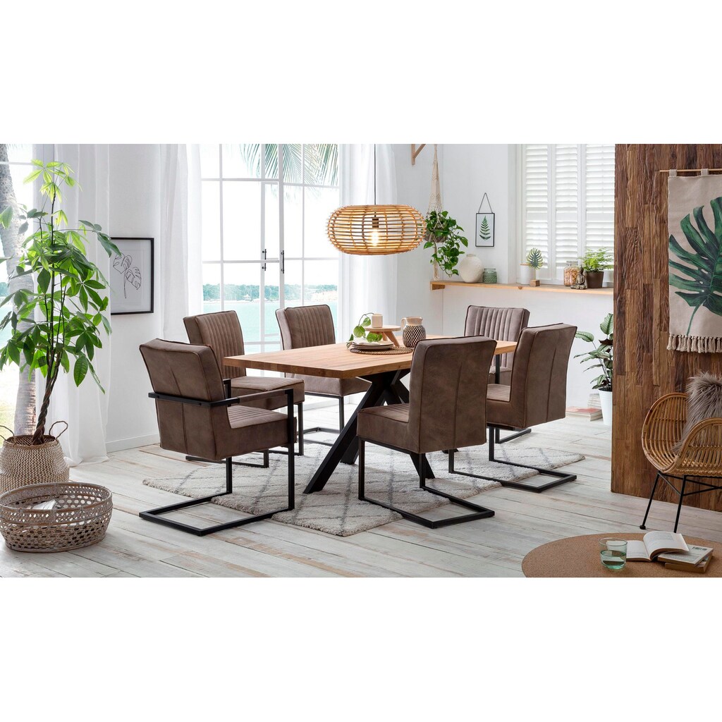Home affaire Esstisch »New York«, mit modernem Spider Gestell