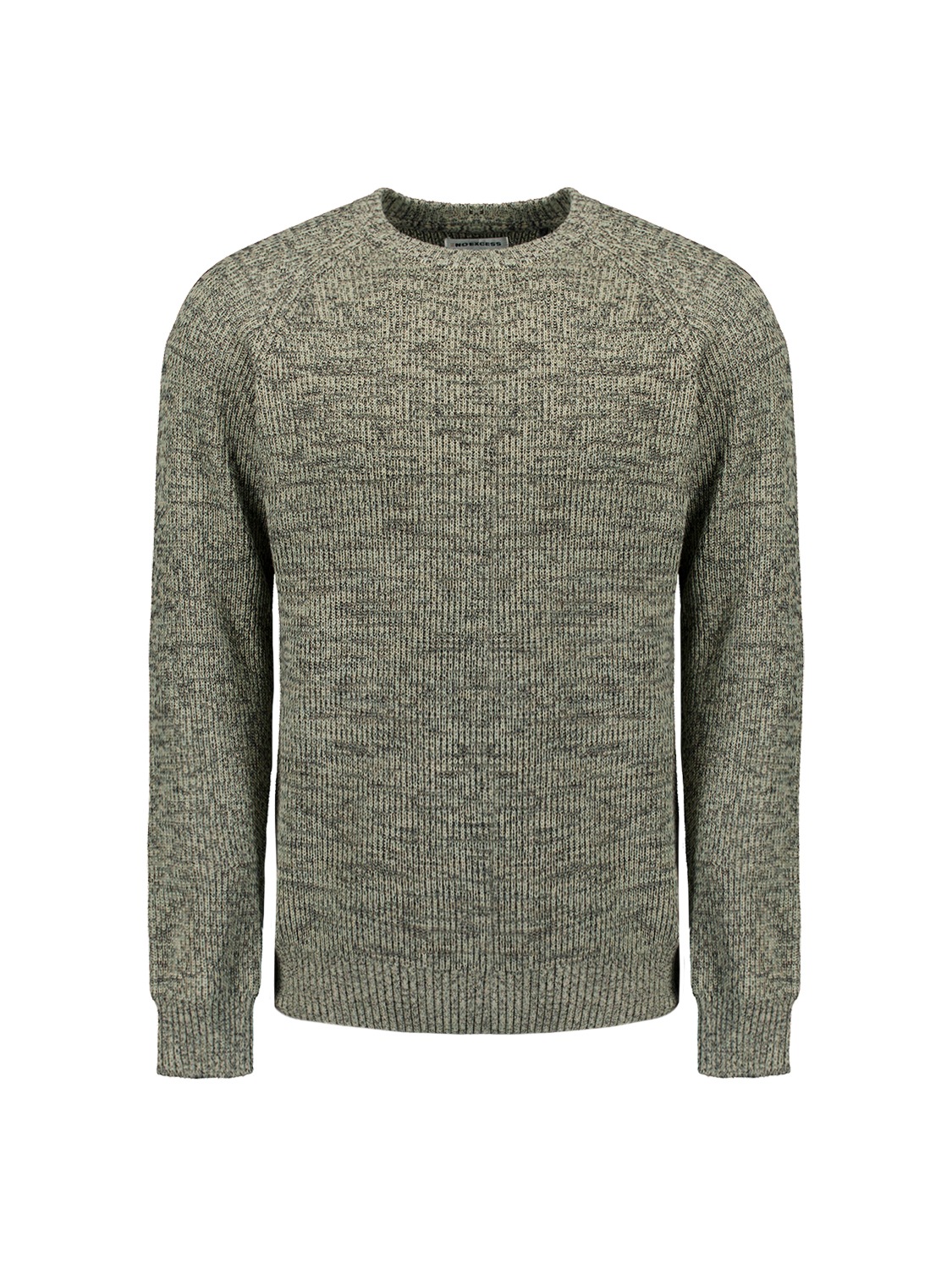 NO EXCESS Rundhalspullover »No Excess Farbiger Rippenpullover«