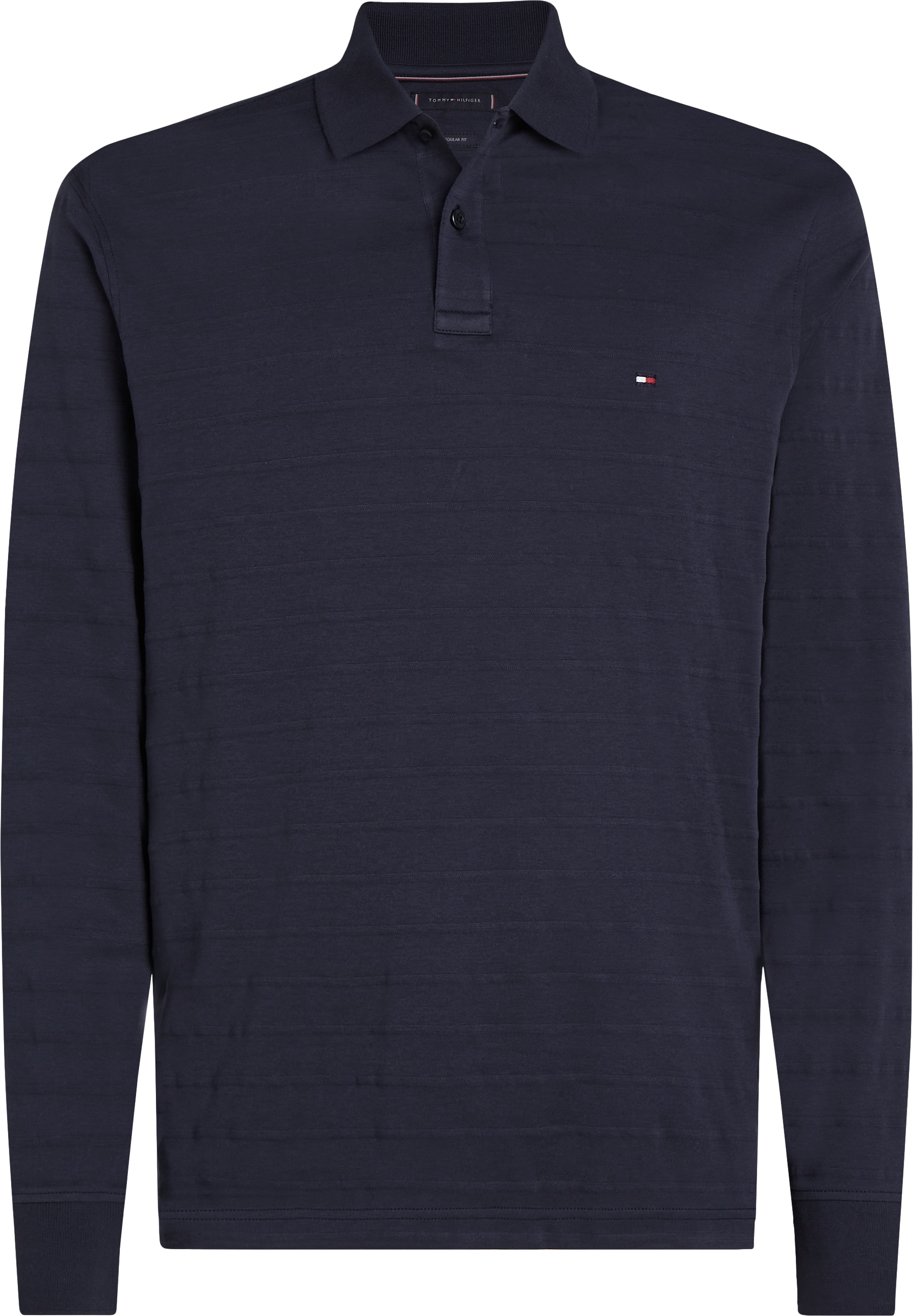 Tommy Hilfiger Langarm-Poloshirt »MERC JACQUARD STRIPE LS REG POLO«