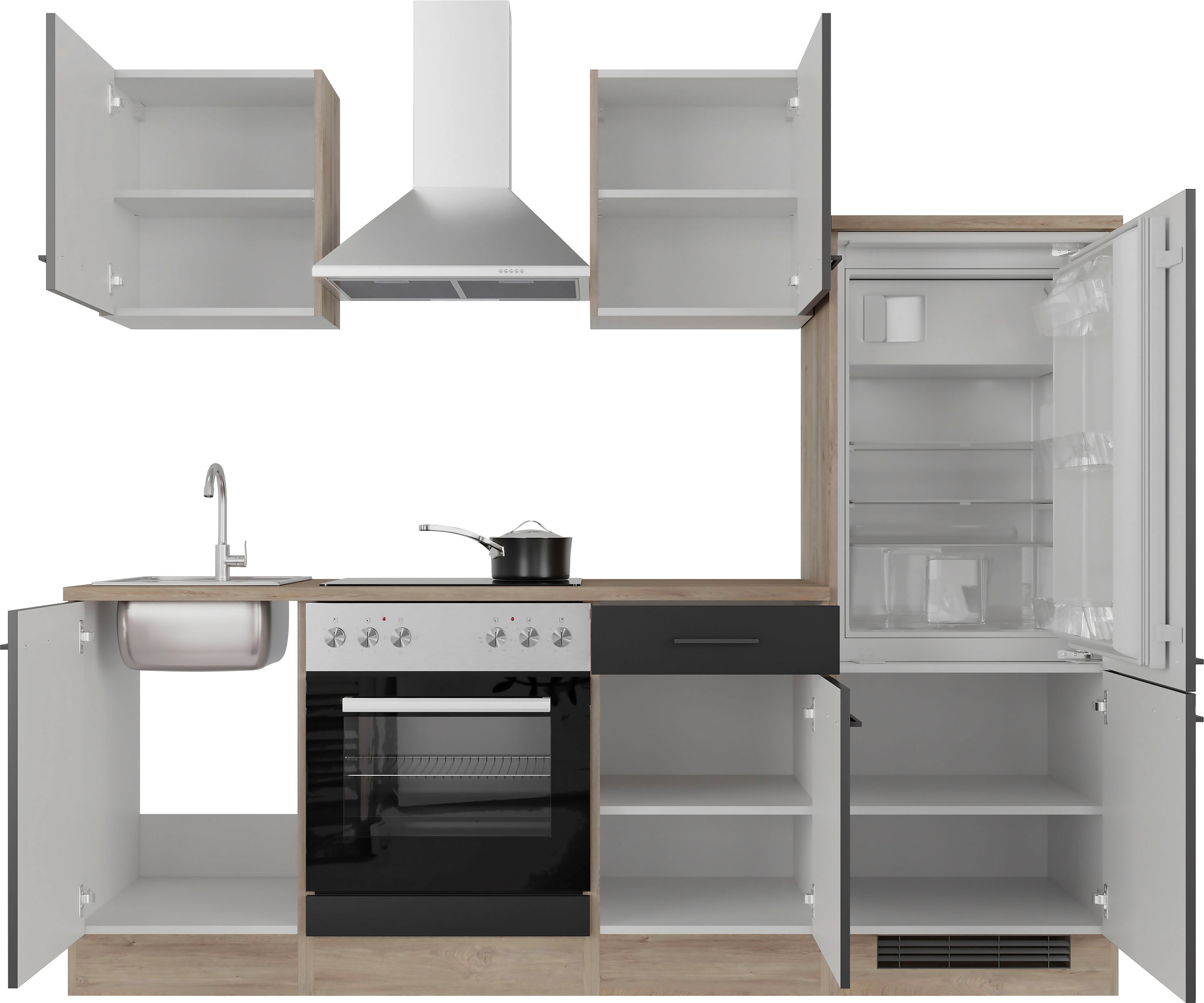 Flex-Well und Küche BAUR 220 »Capri«, cm ohne mit E-Geräten erhältlich, | Gesamtbreite
