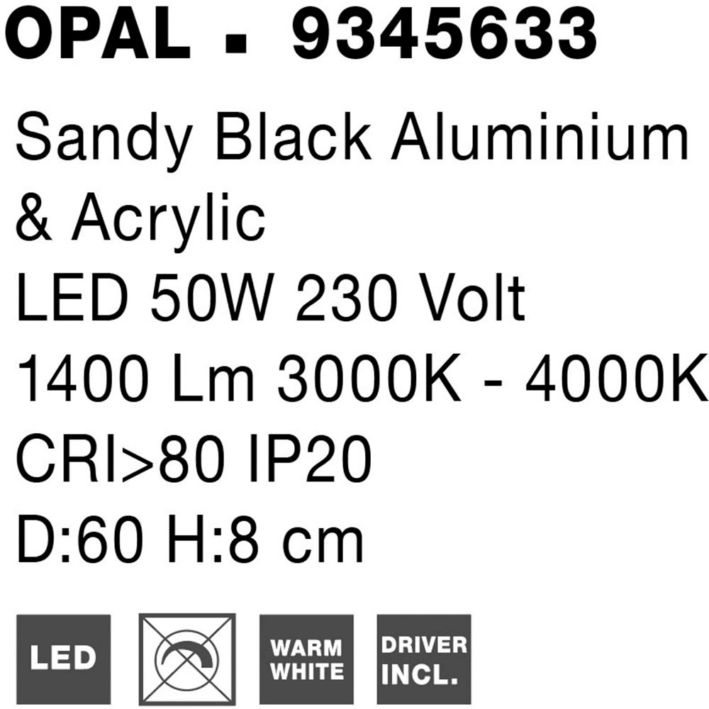 Nova Luce LED-Hängeleuchte »MORBIDO« LED-Modul 1 Stk. Warmweiß