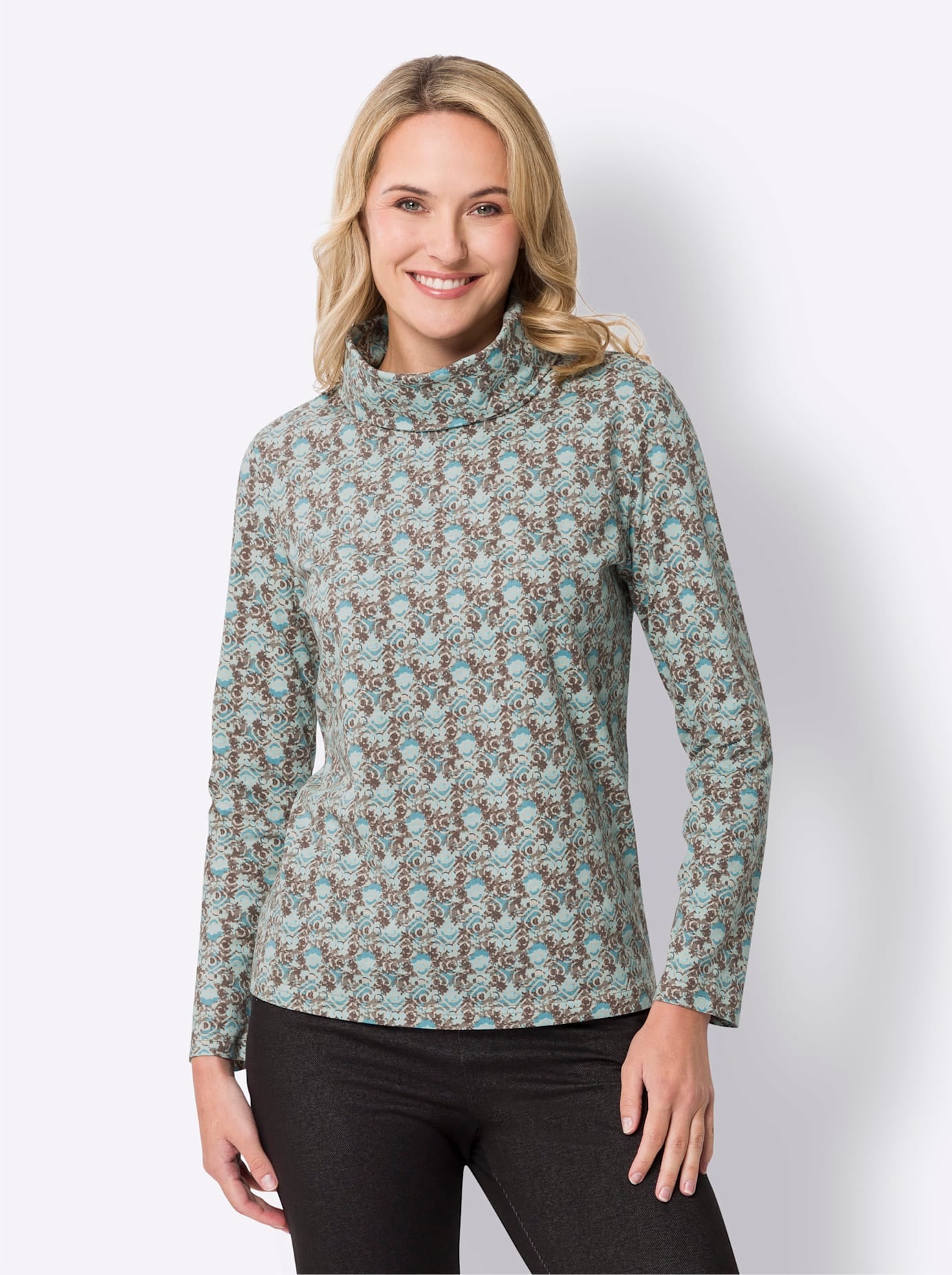 Classic Basics Rollkragenshirt "Stehkragen-Shirt" 1 Stk. tlg. günstig online kaufen