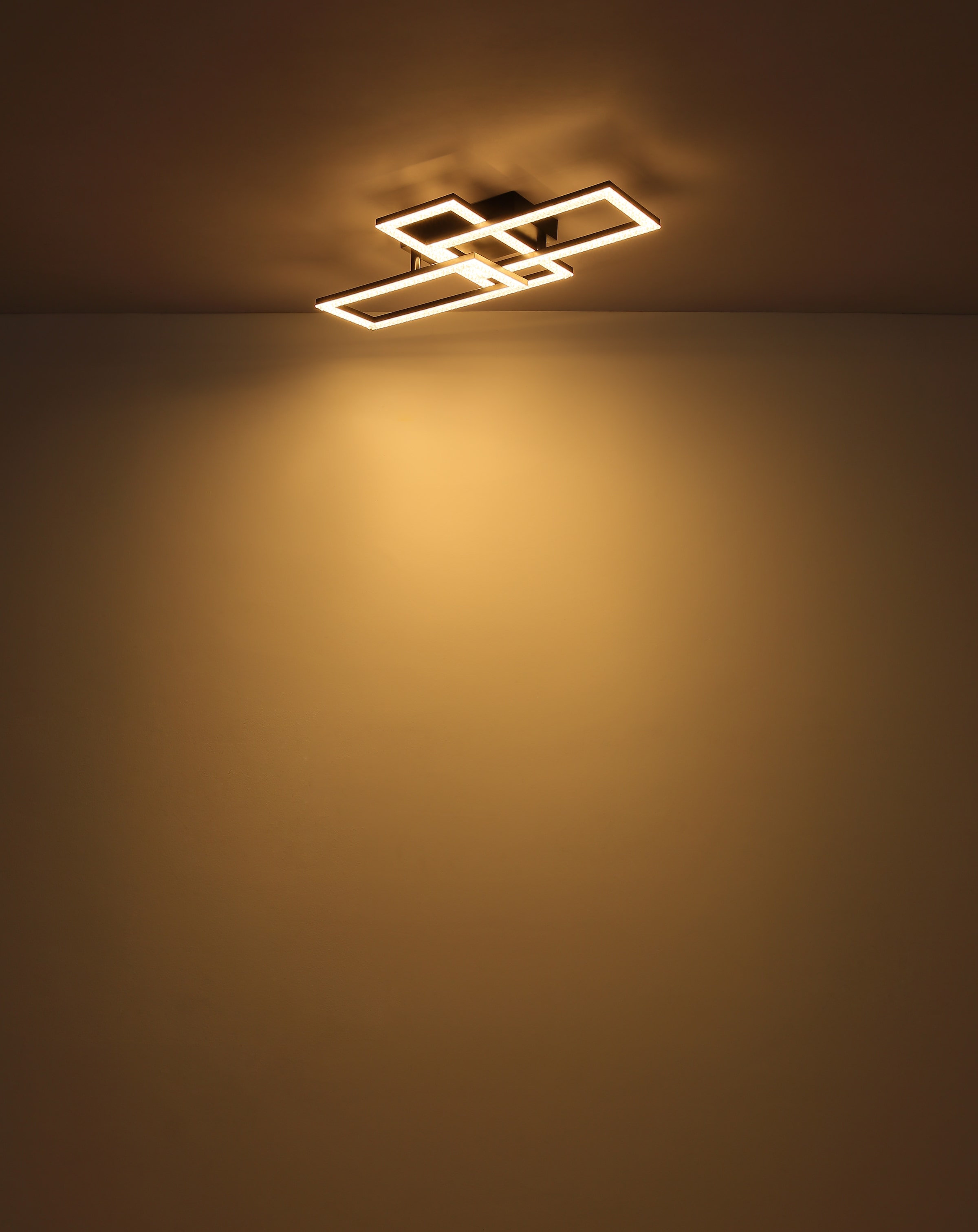 GLOBO LIGHTING LED Deckenleuchte »SAPENA«, Leuchtmittel LED-Modul | LED fest integriert, Deckenlampe/beweglich/3000K/LxBxH: 614x341x93mm