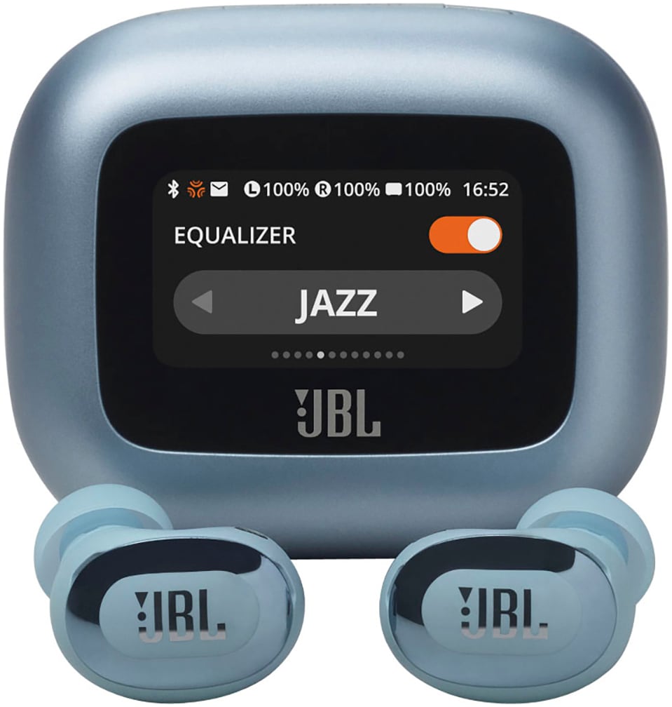 "JBL wireless In-Ear-Kopfhörer ""LIVE BUDS 3"", blau, B:10cm H:6cm T:19cm, Kopfhörer, True Adaptive Noise Cancelling, IP55, Personi-Fi 3.0"
