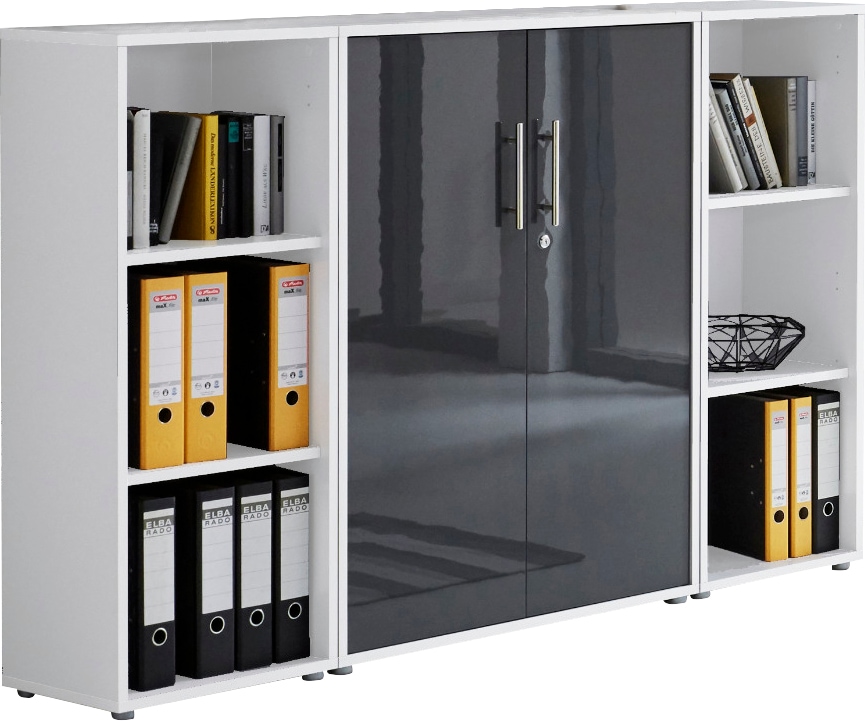 BMG Möbel Büro-Set »Tabor«, besteht aus 1 Schrank und 2 Regalen | BAUR