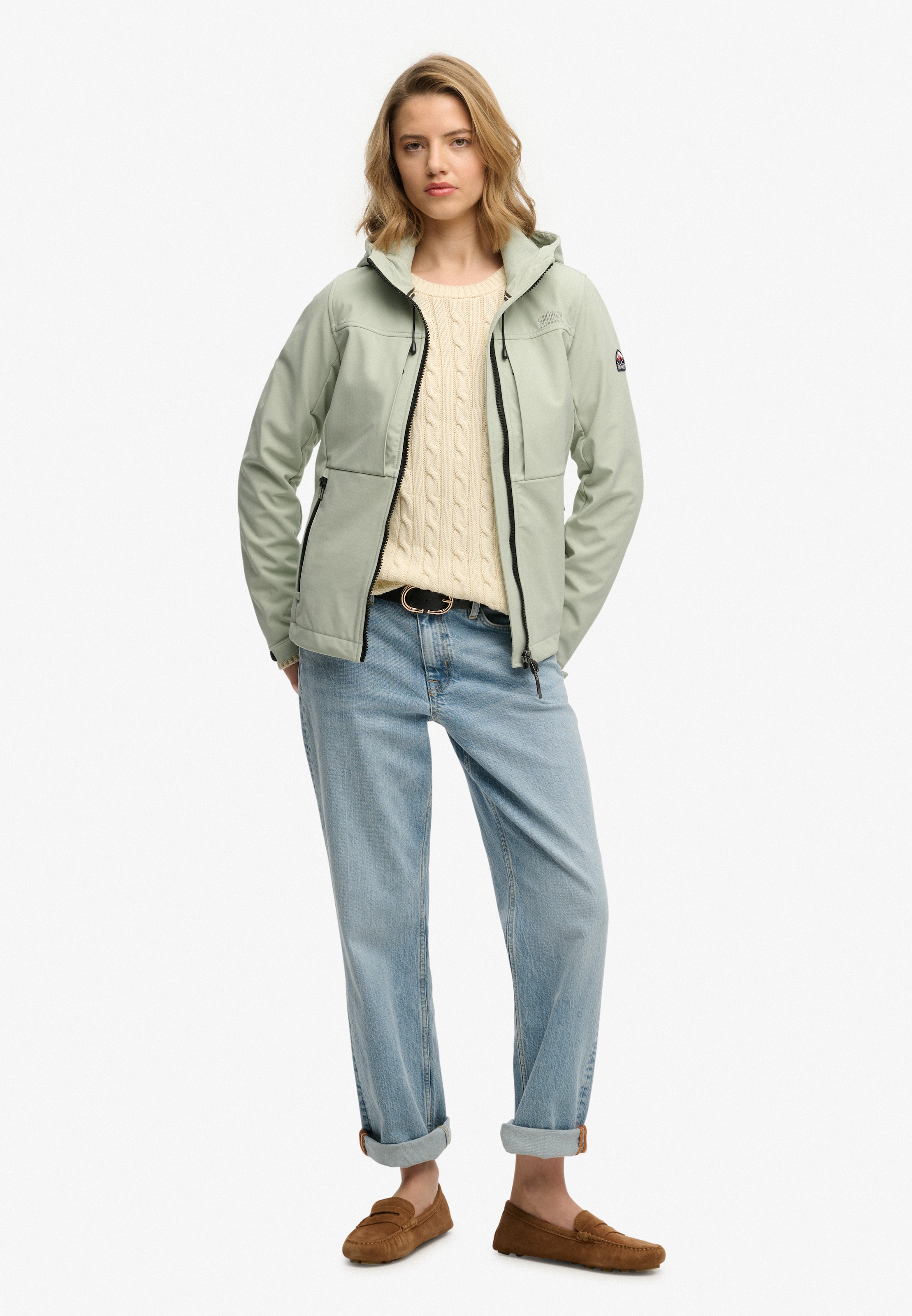 Superdry Classic Trekker Jacket Aqua Grey S 10