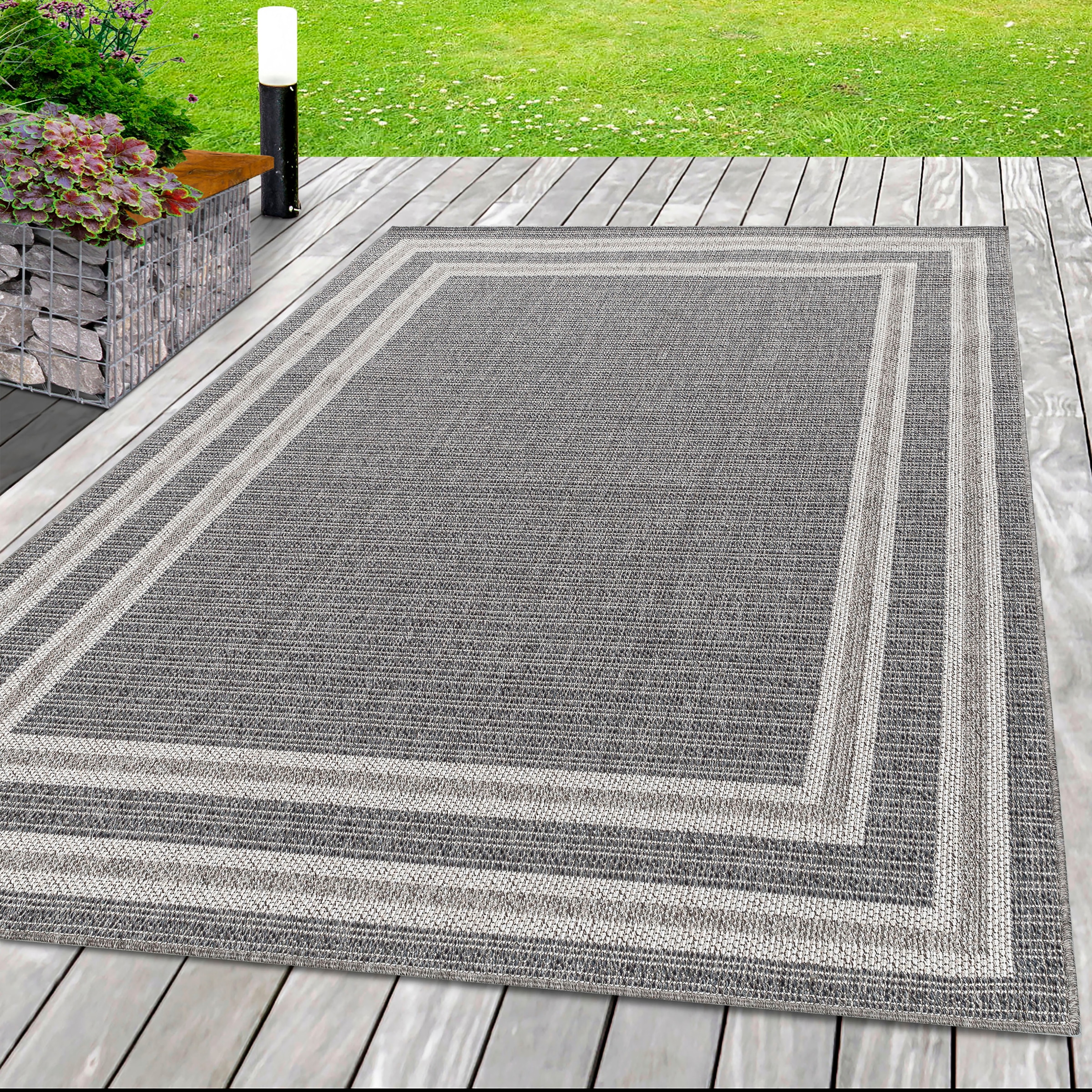 Ayyildiz Teppiche Outdoorteppich "ARUBA 4901, auch als Läufer" rechteckig 6 mm Höhe Pflegeleicht, Modern, In- und Outdoor geeignet