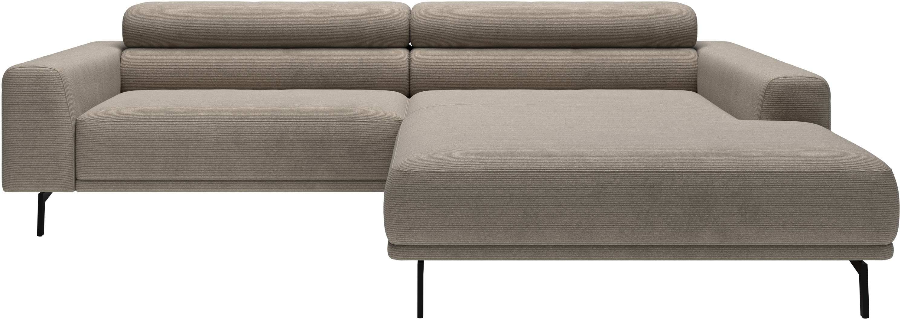 SCHÖNER WOHNEN-Kollektion "Tossa, Modernes Design trifft smarte Funktione, Breite 258 cm" Motorischer Sitzvorzug, Kopfteil-Funktion & Saugroboter-Höhe
