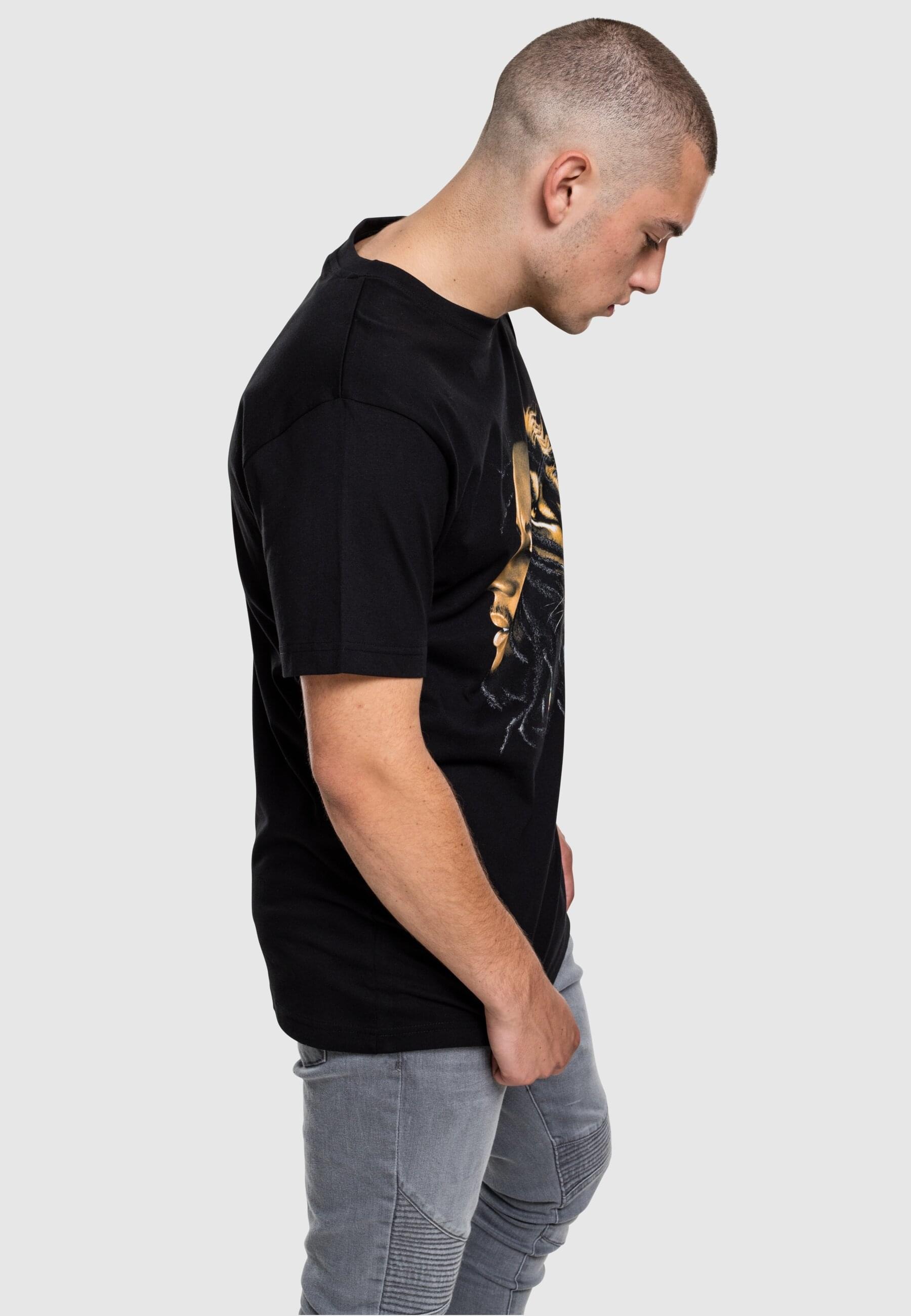 MisterTee T-Shirt »MisterTee Herren Bob Marley Lion Face Tee«, (1 tlg.)