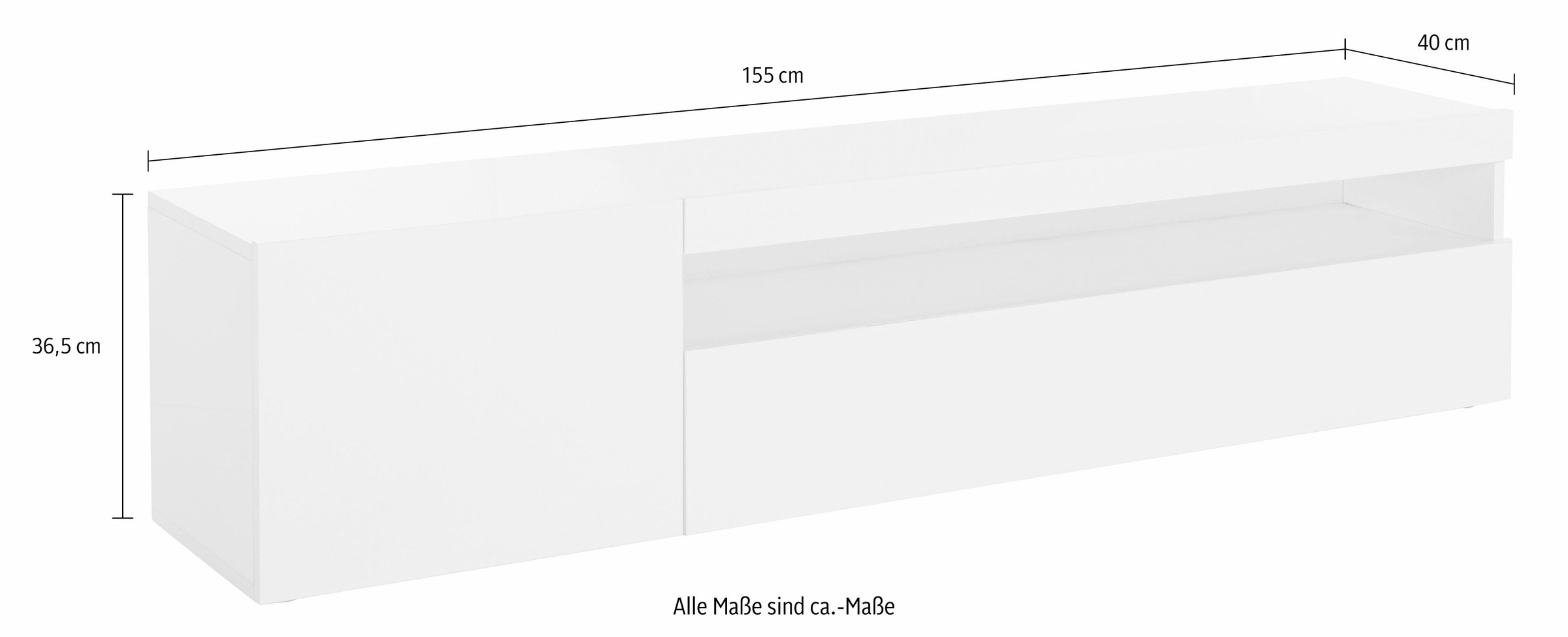 INOSIGN Lowboard "Egypt", Breite 155 cm günstig online kaufen