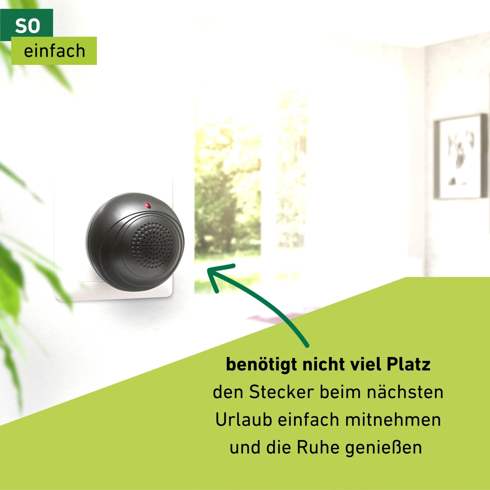 Windhager Insektenabwehrgerät »für Mücken, Mückenabwehr Classic, Mückenstecker« hält Mücken in Innenräumen mithilfe von ultrahohen Tonfrequenzen fern
