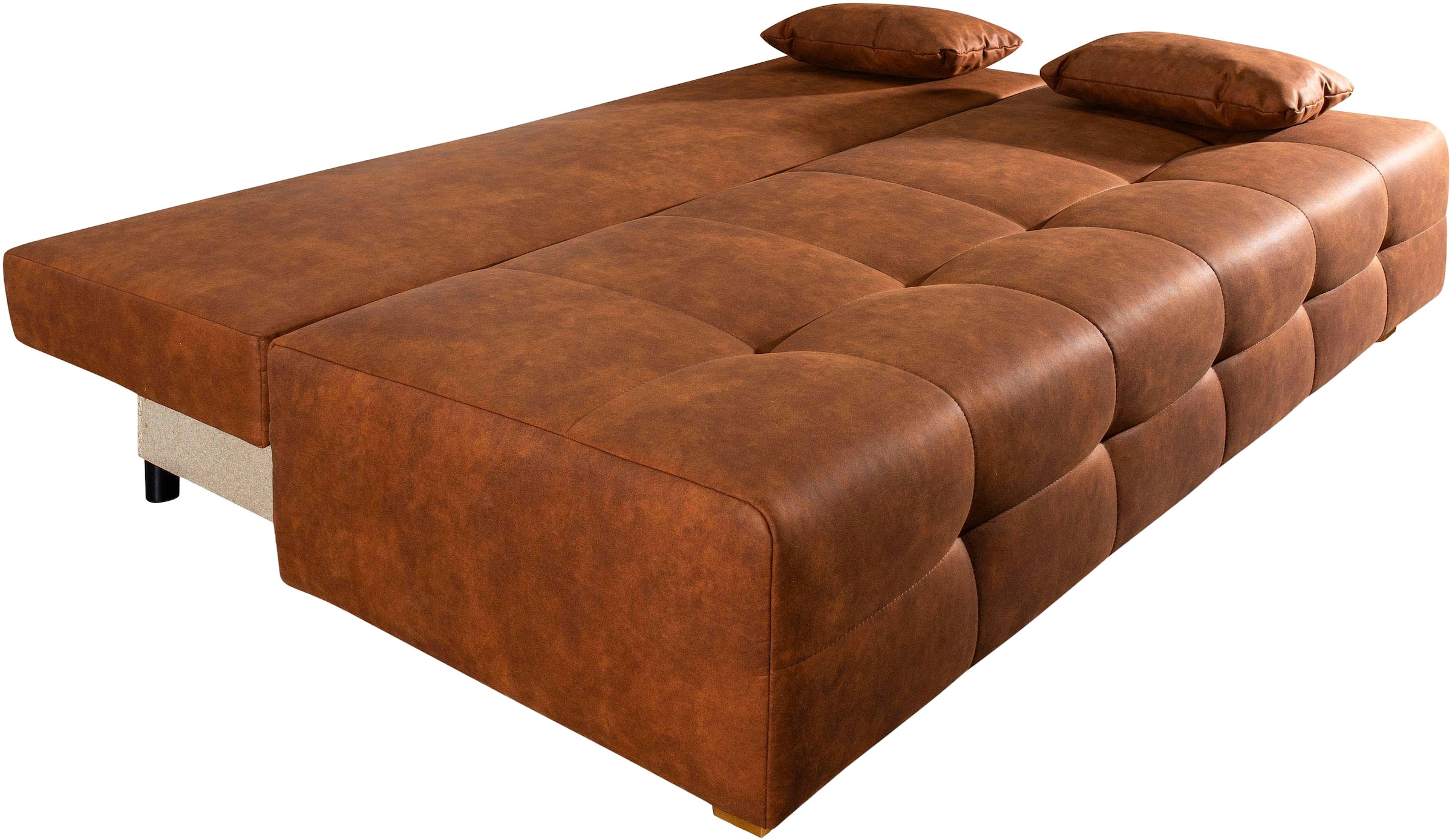 COLLECTION AB Schlafsofa »Bella«, Schlafsofa,Bettkasten,Bonellfederkern,Rückenkissen,Armlehnenkissen