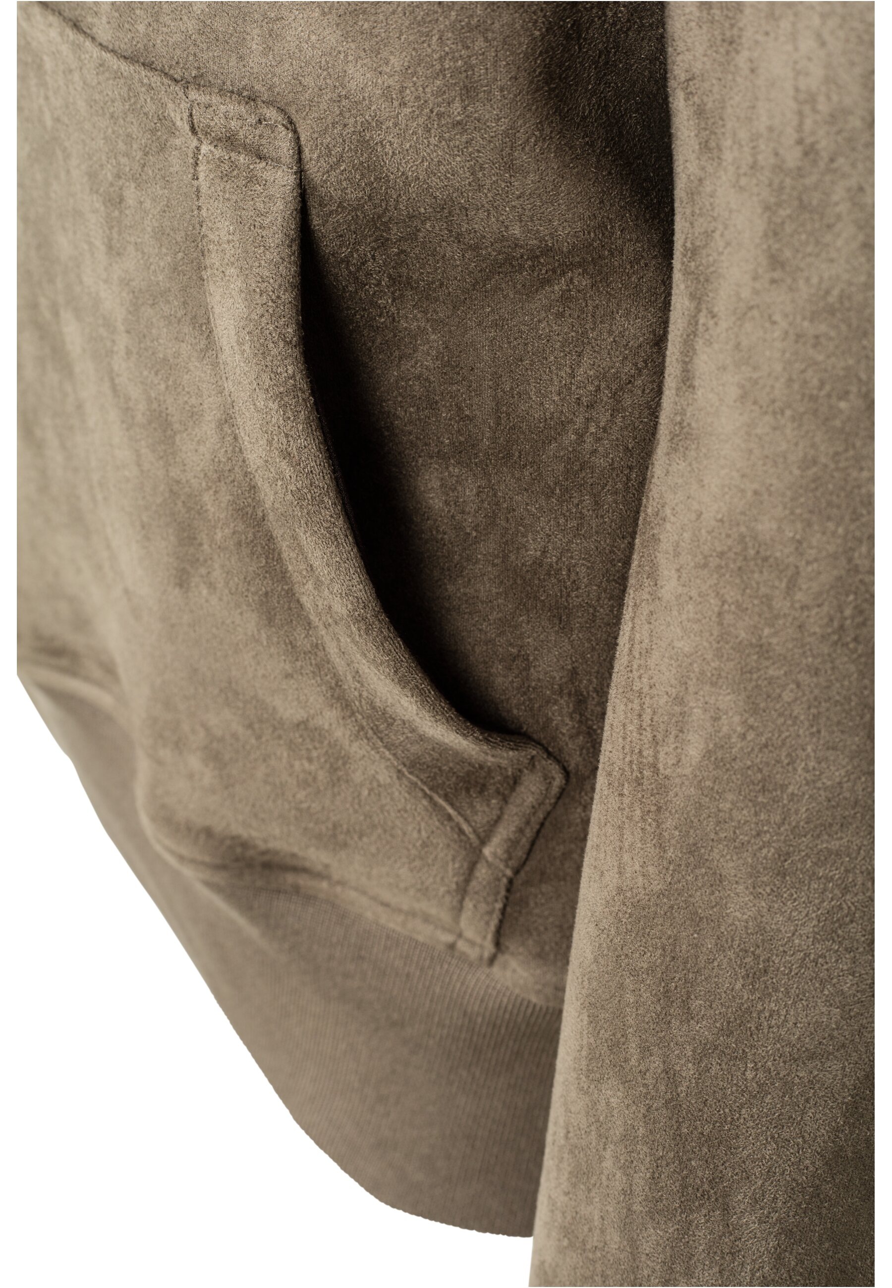 URBAN CLASSICS Sweatshirt »Urban Classics Herren Imitation Suede Hoody«, (1 tlg.)