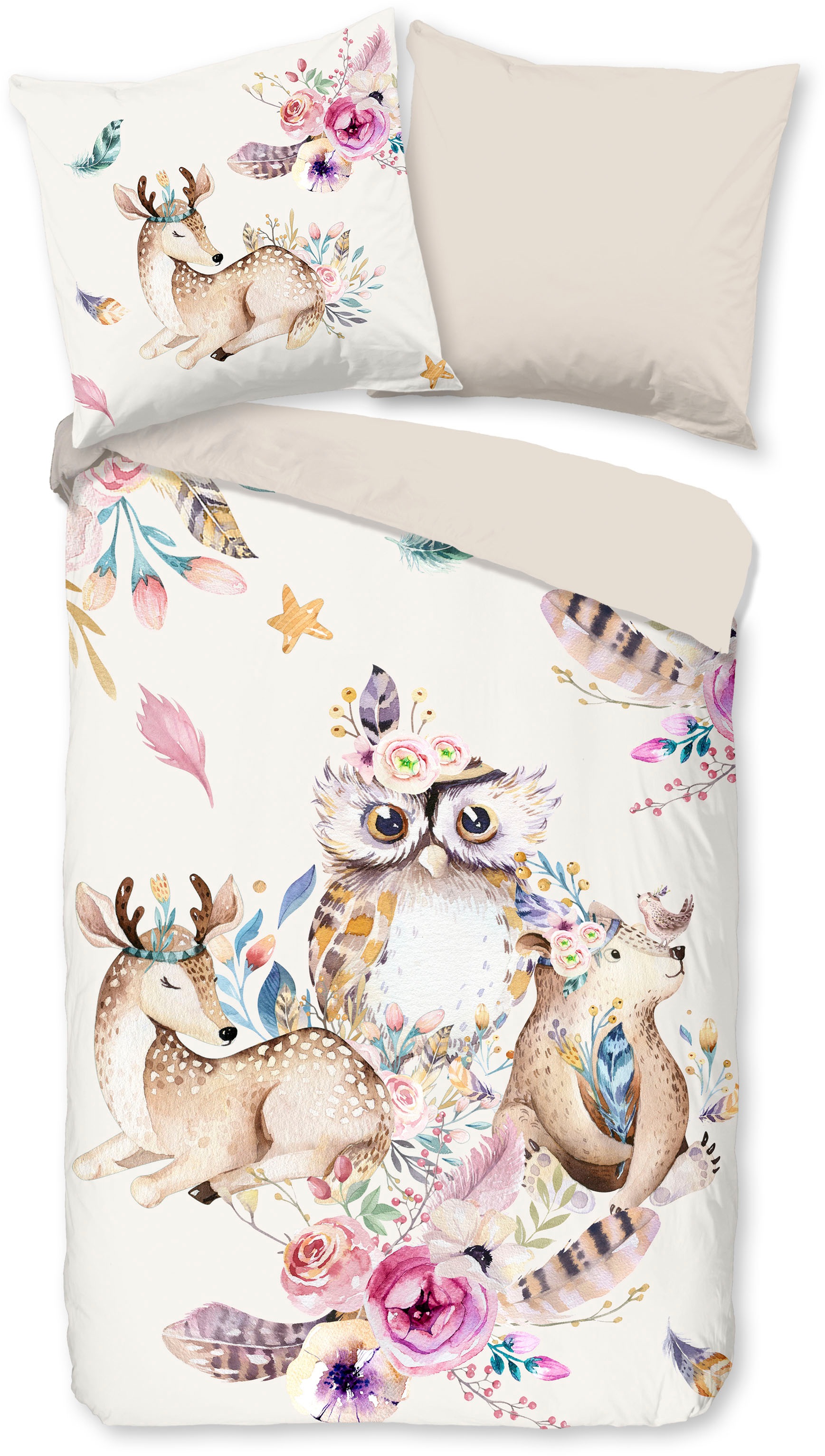 PURE luxury collection Kinderbettwäsche "Meandra" 2 Stk. tlg. Mikrofaser, 1 günstig online kaufen