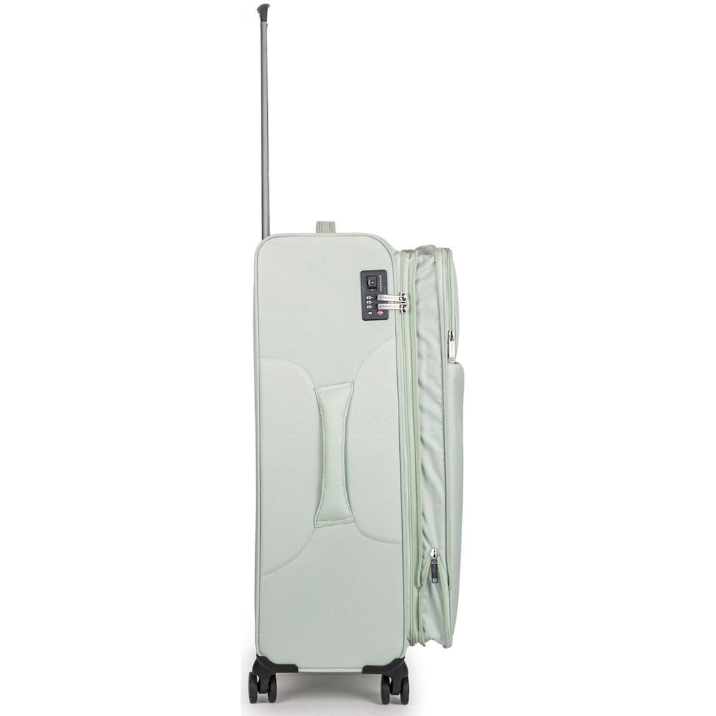 Stratic Weichgepäck-Trolley »Stratic Light + L, mint«, 4 Rollen