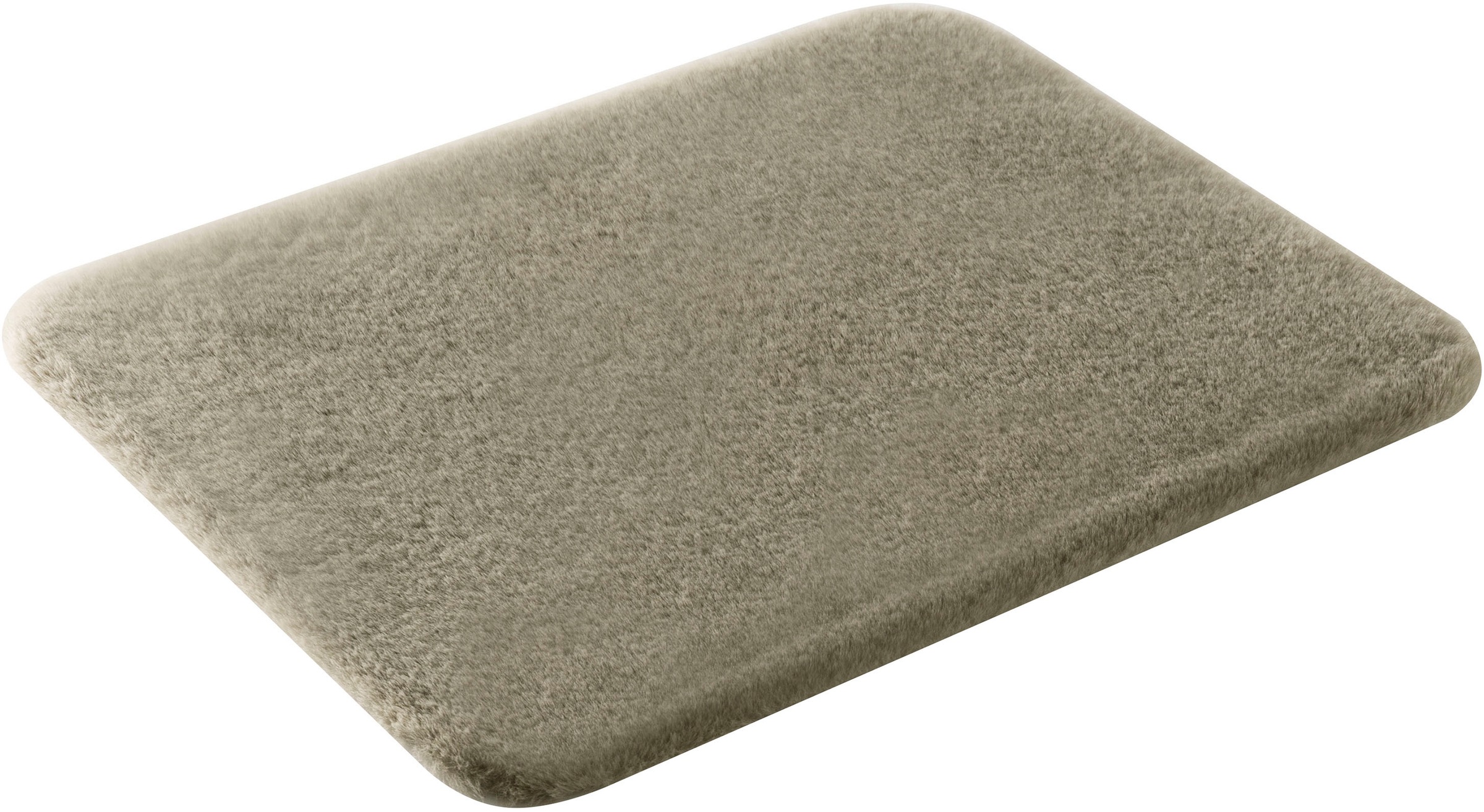 my home Badematte "Valeria, Kaninchenfell-Haptik" Höhe 20 mm rutschhemmend günstig online kaufen