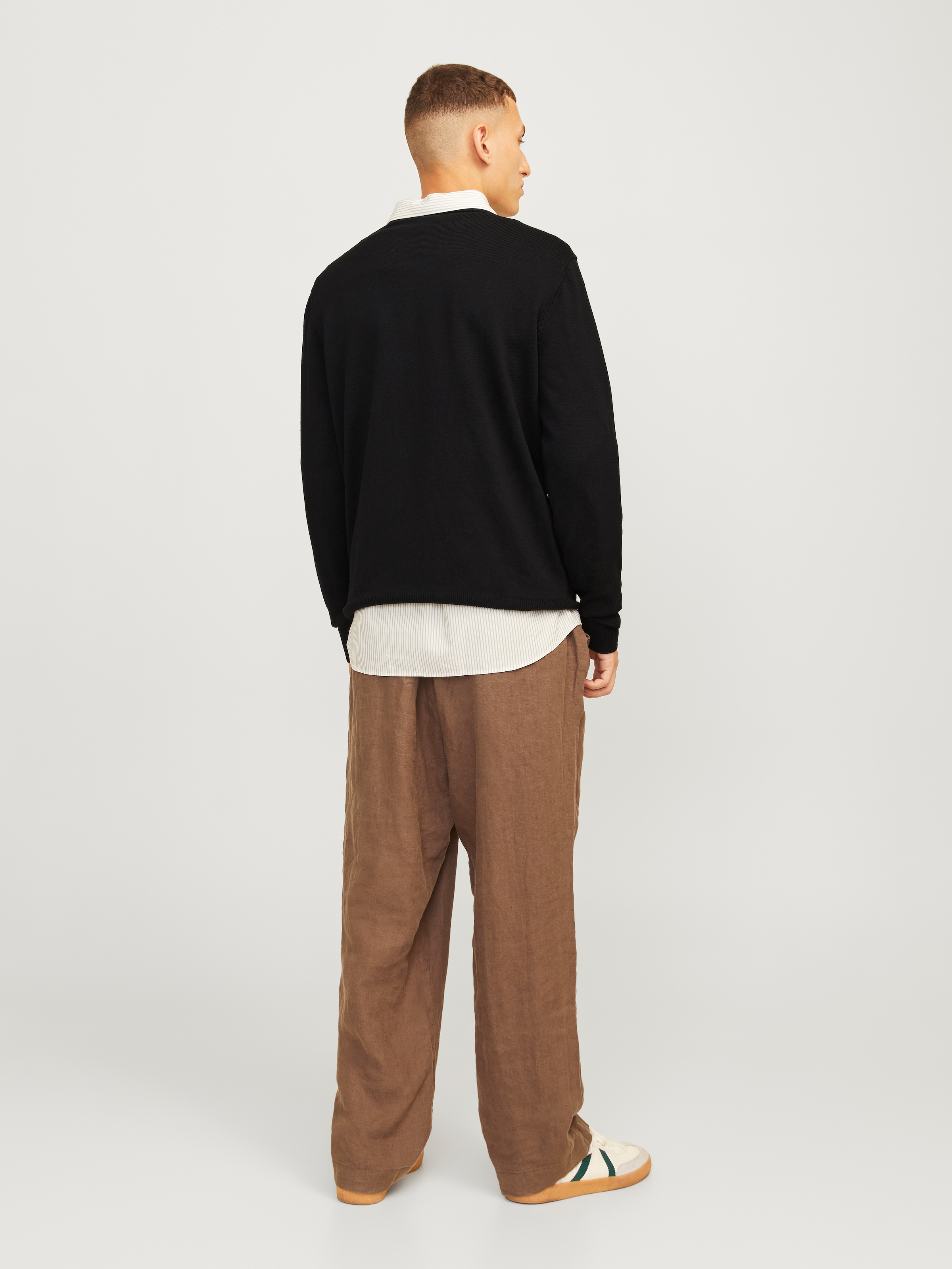 Jack & Jones Rundhalspullover »JJBRAD KNIT CREW NECK AW24«