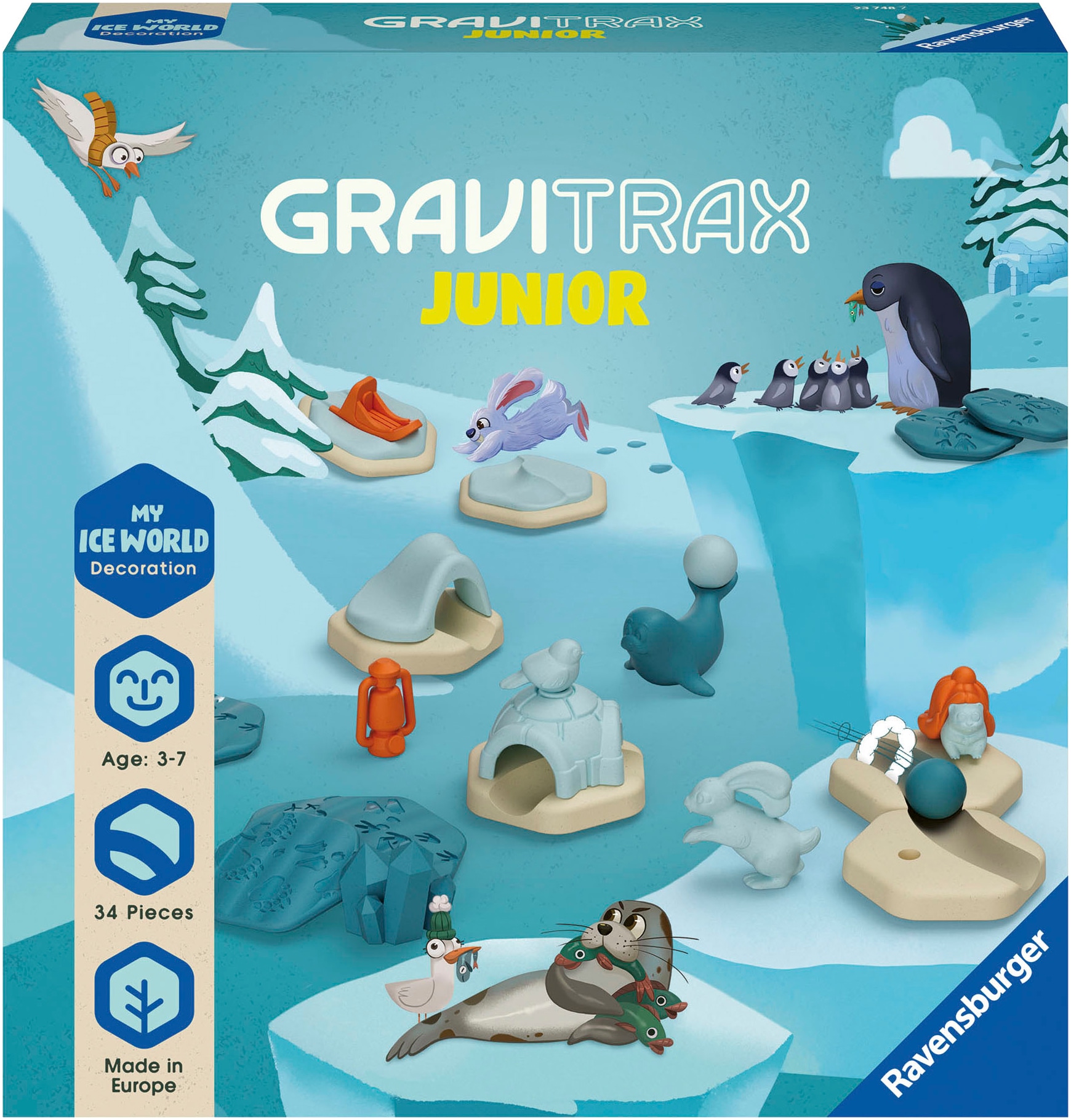 Kugelbahn-Bausatz »GraviTrax Junior Extension My Iceworld Decoration«, Made in Europe,...