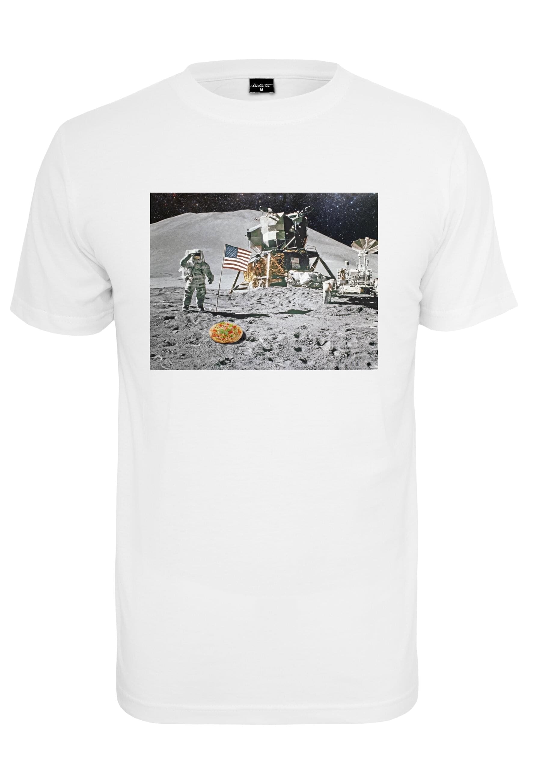 MisterTee T-Shirt "MisterTee Herren Pizza Moon Landing Tee" günstig online kaufen