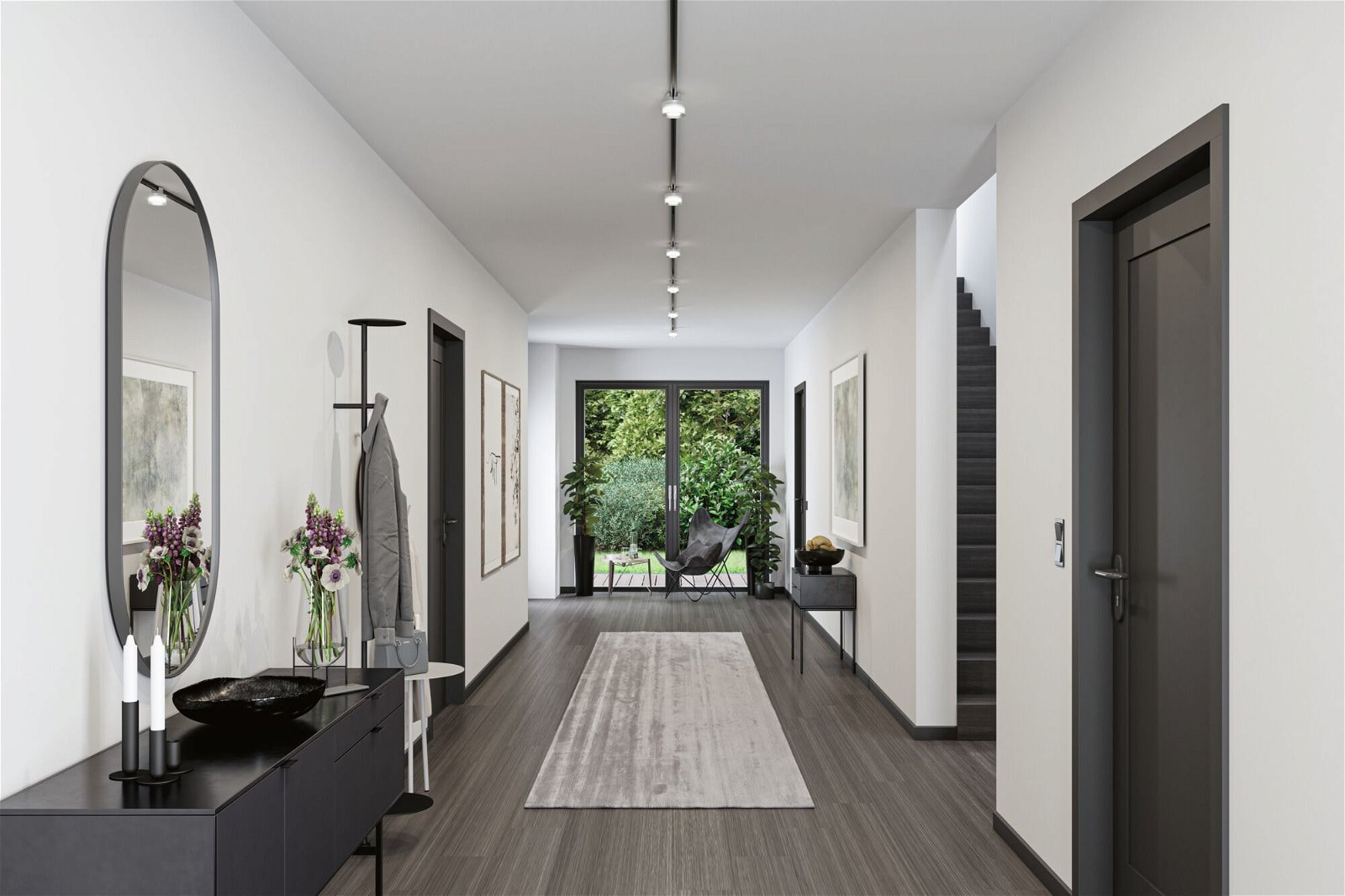 Paulmann Schienensystem-Leuchten »URail Schienenspot Topa Dot 350lm 4,9W 4000K 230V Chrom, Klar, Satin«, dimmbar, Einzelspot