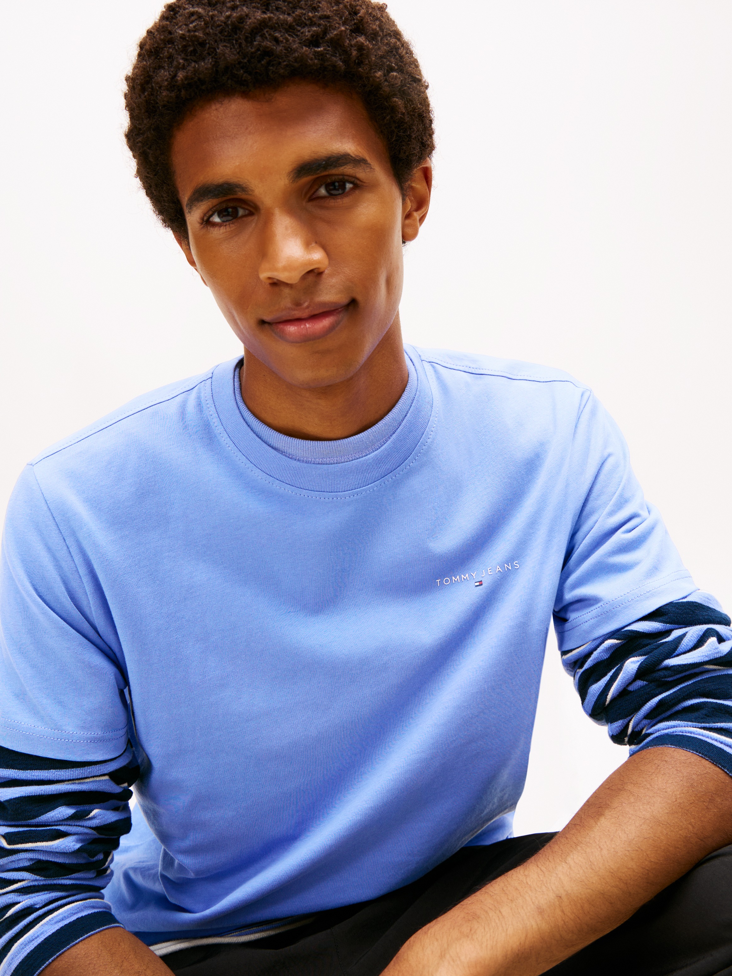 Tommy Jeans T-Shirt "TJM SLIM LINEAR CHEST TEE EXT" günstig online kaufen