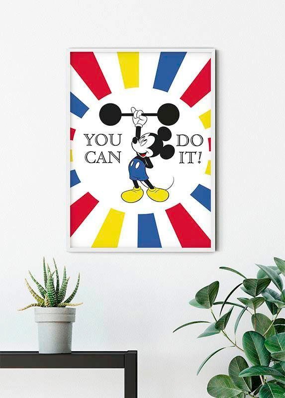 Komar Bild »Mickey Mouse Do it«, Disney, (1 St.), Wandbild zur Dekoration im Kinderzimmer - ohne Rahmen