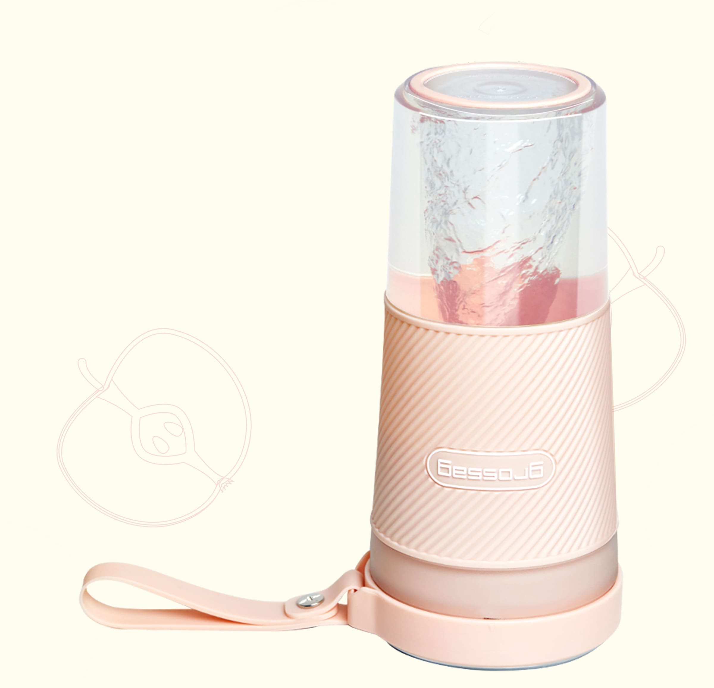 Akku-Smoothie-Maker »to-go Rosa - MX 10.02 1378«, 67 W