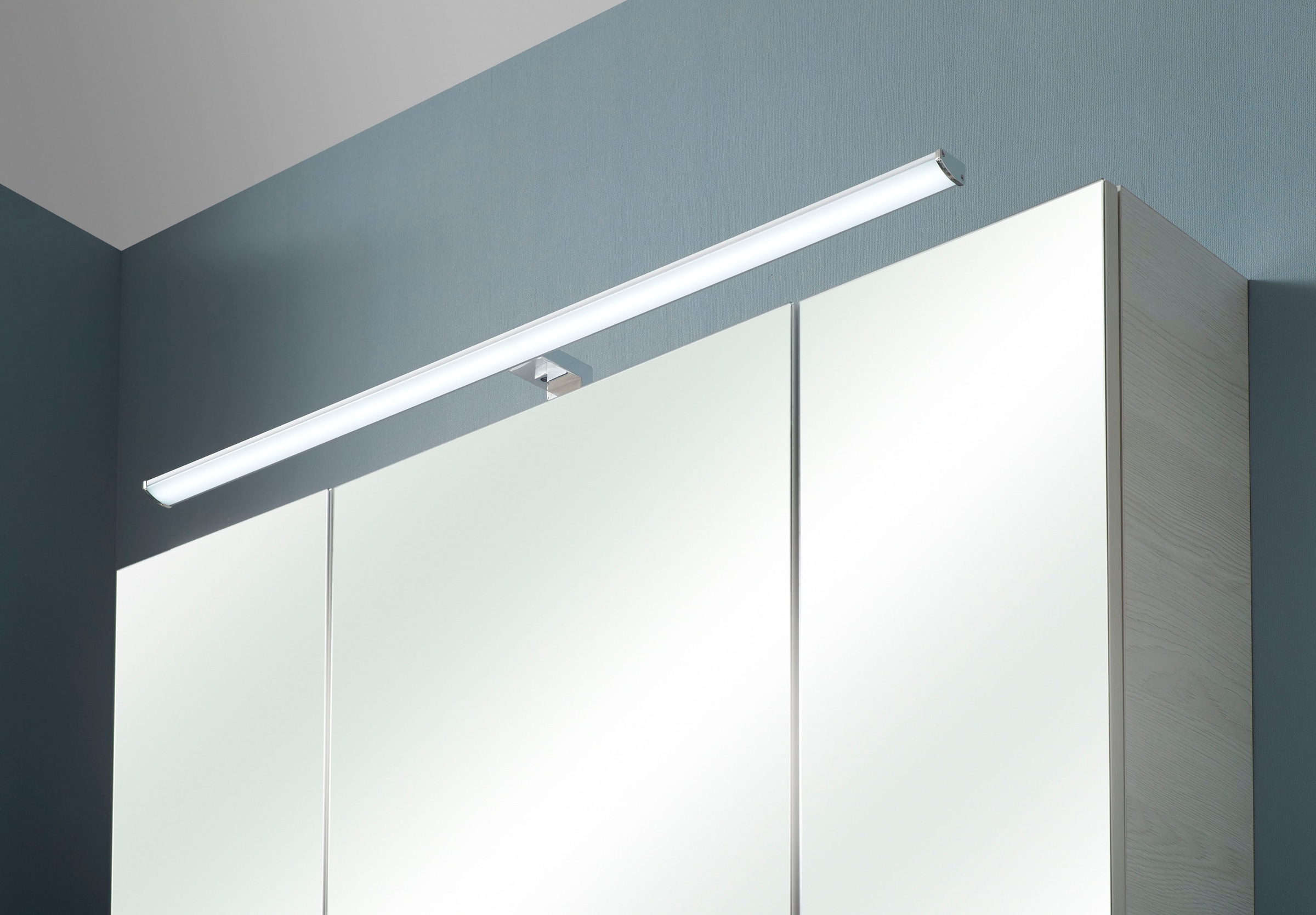 PELIPAL Spiegelschrank »Quickset 936«, Breite 110 cm, 3-türig, LED- Beleuchtung, Schalter-/Steckdosenbox kaufen | BAUR