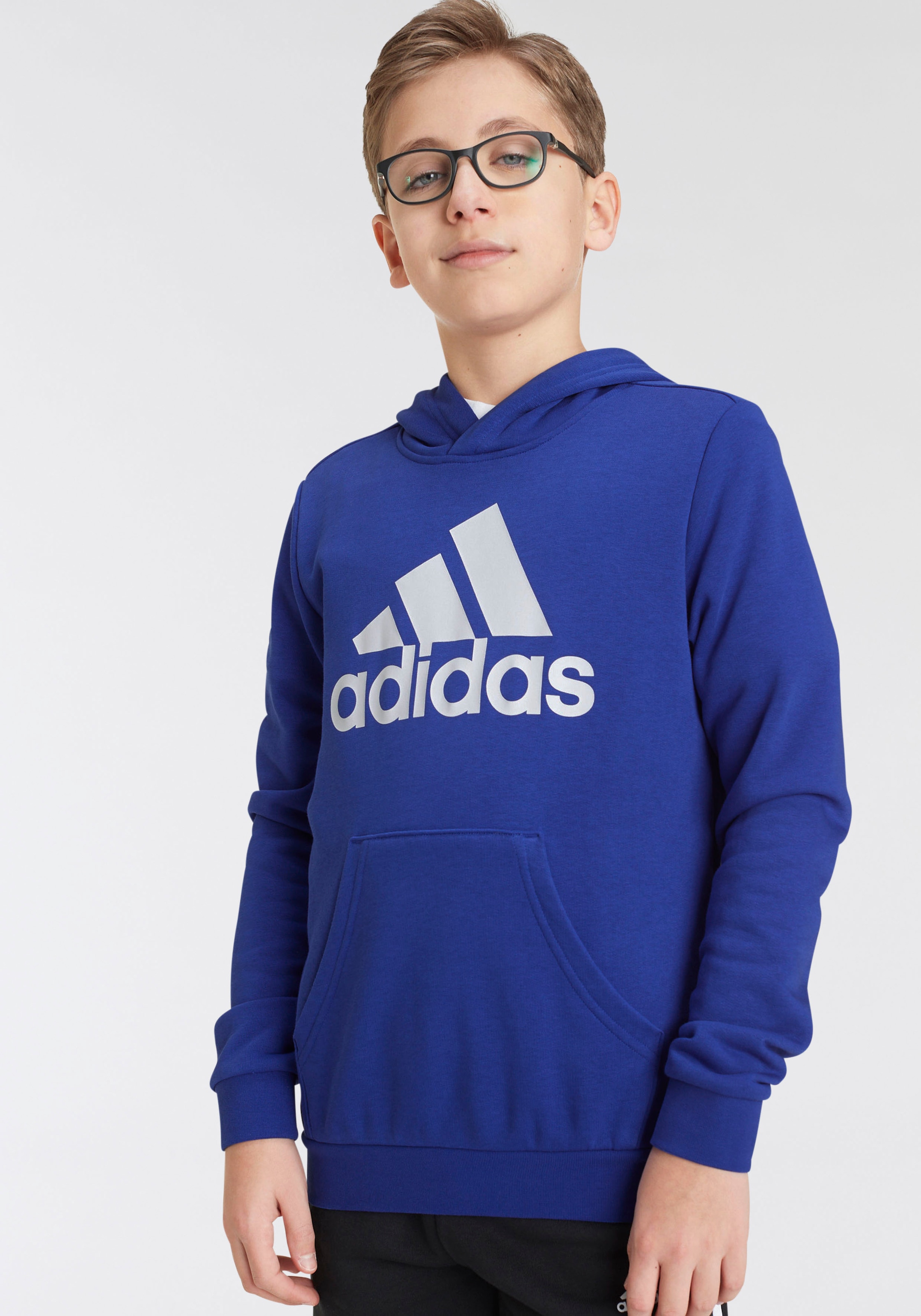 bestellen adidas ESSENTIALS Kapuzensweatshirt COTTON Sportswear »BIG | online HOODIE« BAUR LOGO
