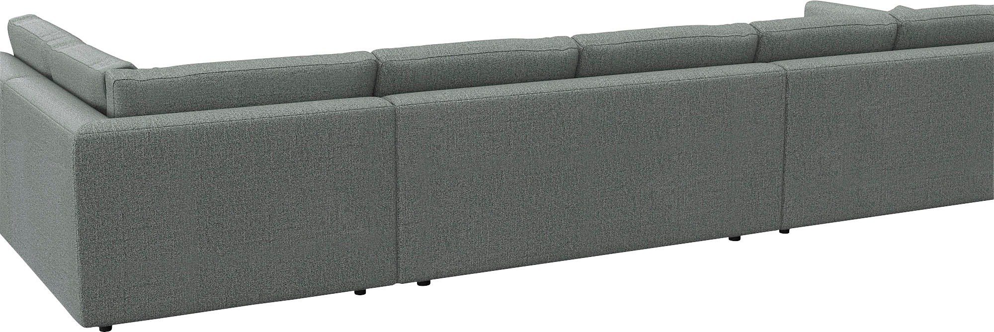 FLEXLUX Wohnlandschaft »Lovane, U-Form, bequem und komfortabel«, Weich & anschmiegsam, große Sitztiefe auf Kaltschaum, Dekokissen inkl.