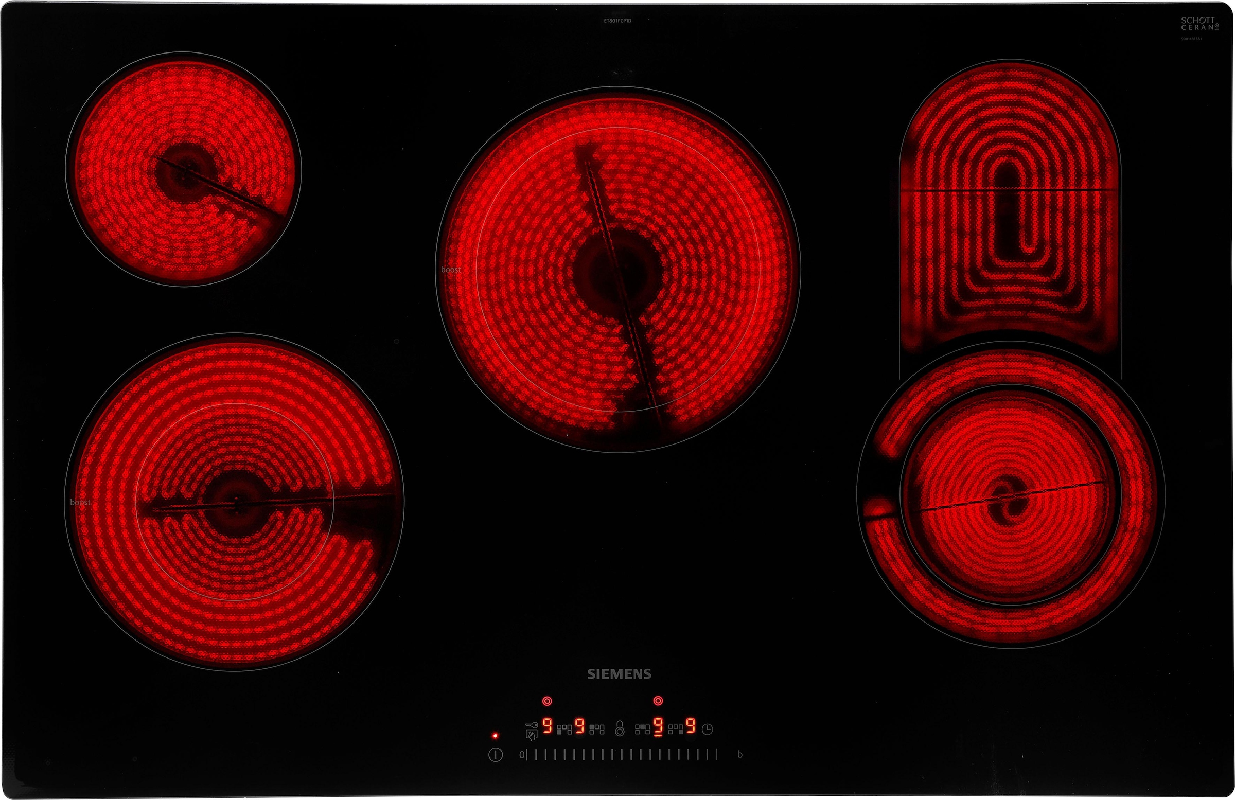 SIEMENS Elektro-Kochfeld von SCHOTT CERAN® »ET801FCP1D«, ET801FCP1D