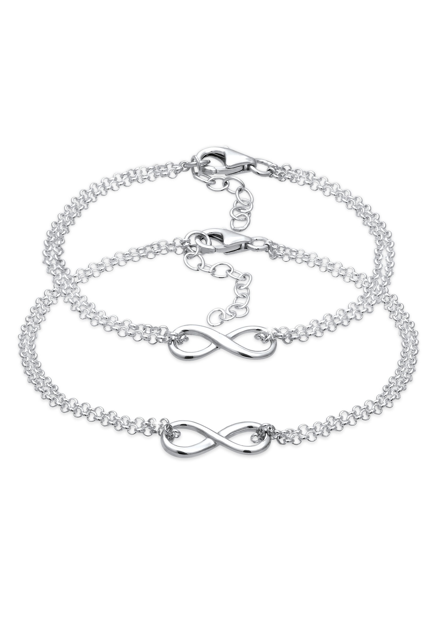 Schmuckset »Mutter Kind Set Infinity Endlos Symbol 925 Silber«