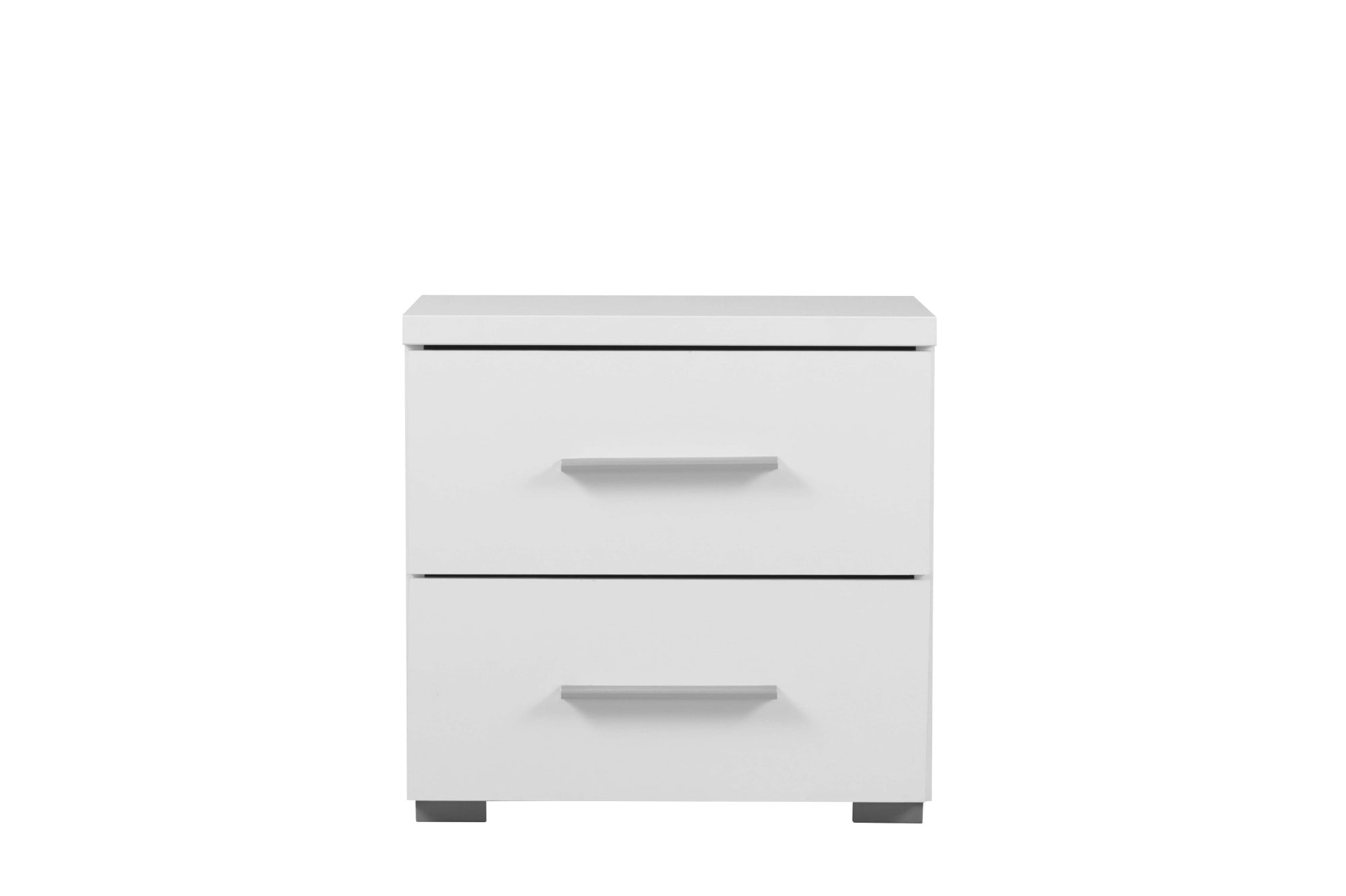 Home affaire Nachtkonsole »Uni Nachttisch, Nachtkommode, Nachtschrank, Beistelltisch, Kommode«, Platzsparend, 2 Schubladen, Griff