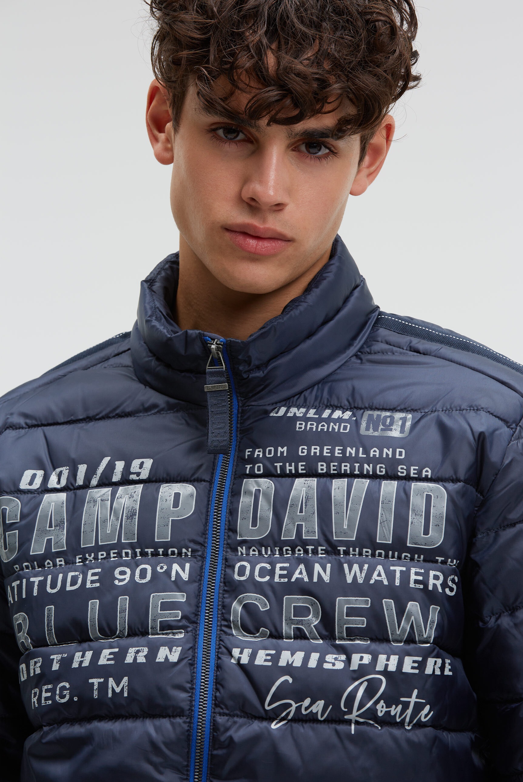CAMP DAVID Outdoorjacke ohne Kapuze mit Windfangleiste