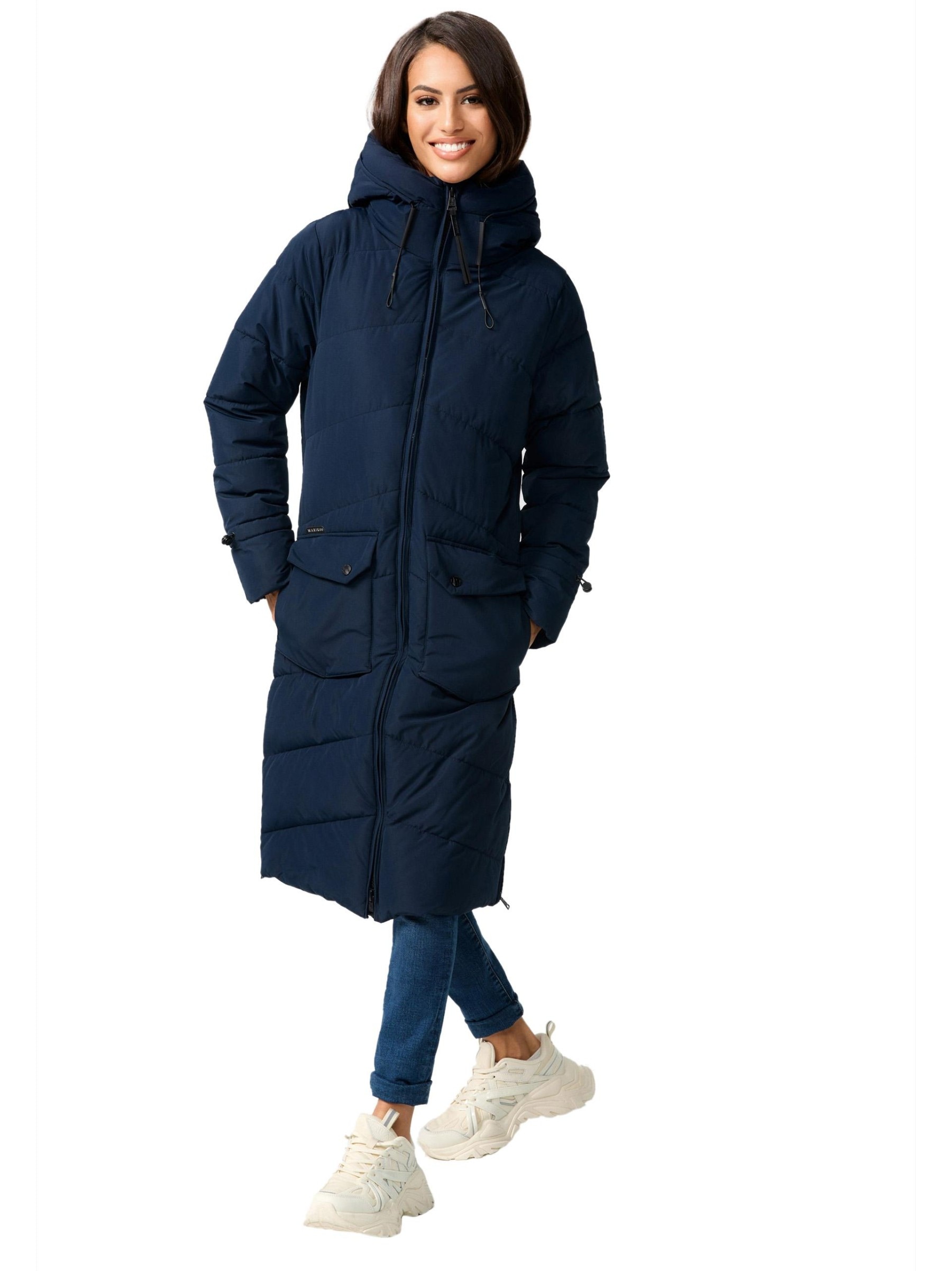 Marikoo Winterjacke "Tomomii XVI", warmer Winter Stepp Mantel mit Kapuze