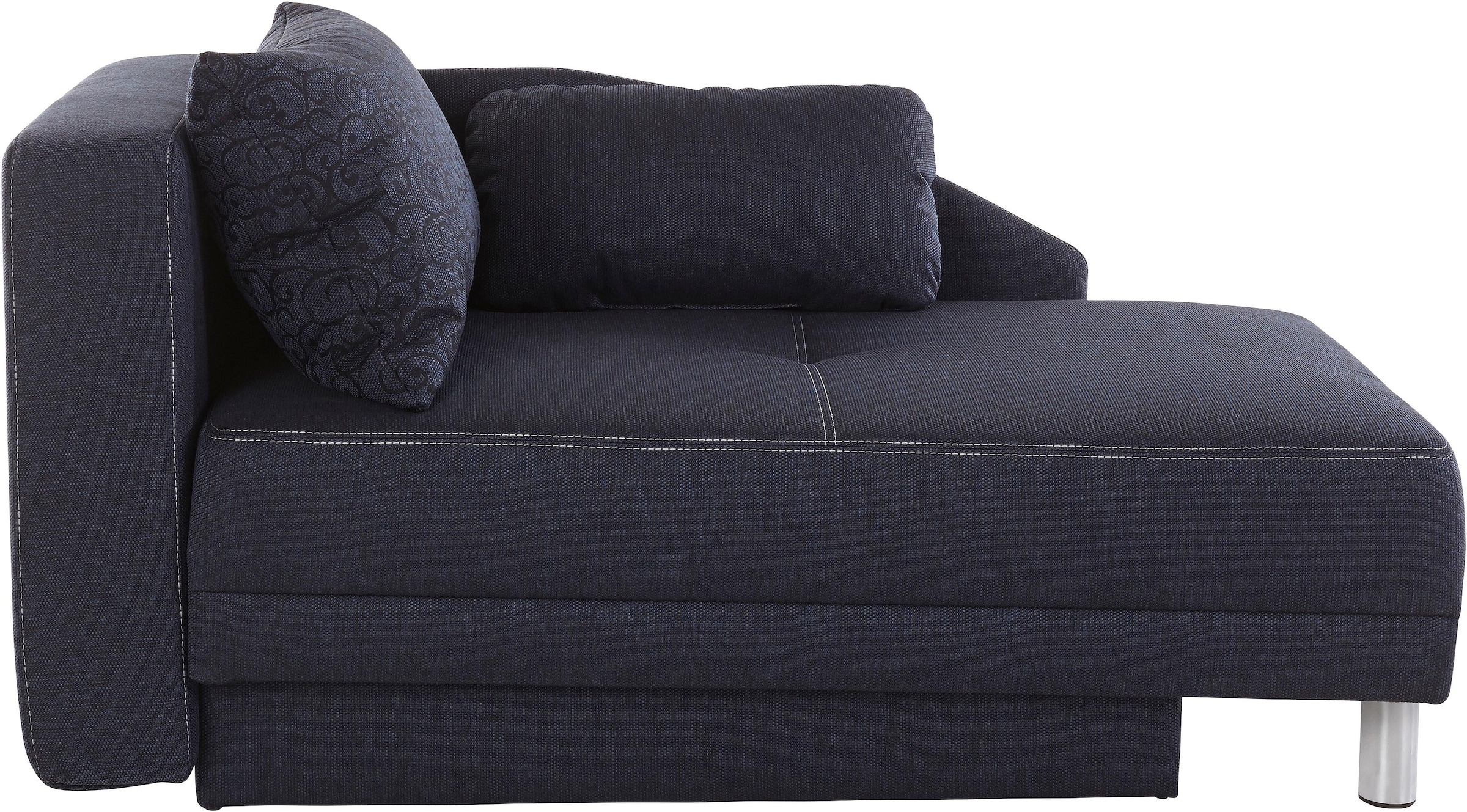 Jockenhöfer Gruppe 1100000002199 "Roy, B: 149 cm, Liegefl. 84x200 cm" mit Schlaffunktion, Bettkasten & Zierkissen, Federkern