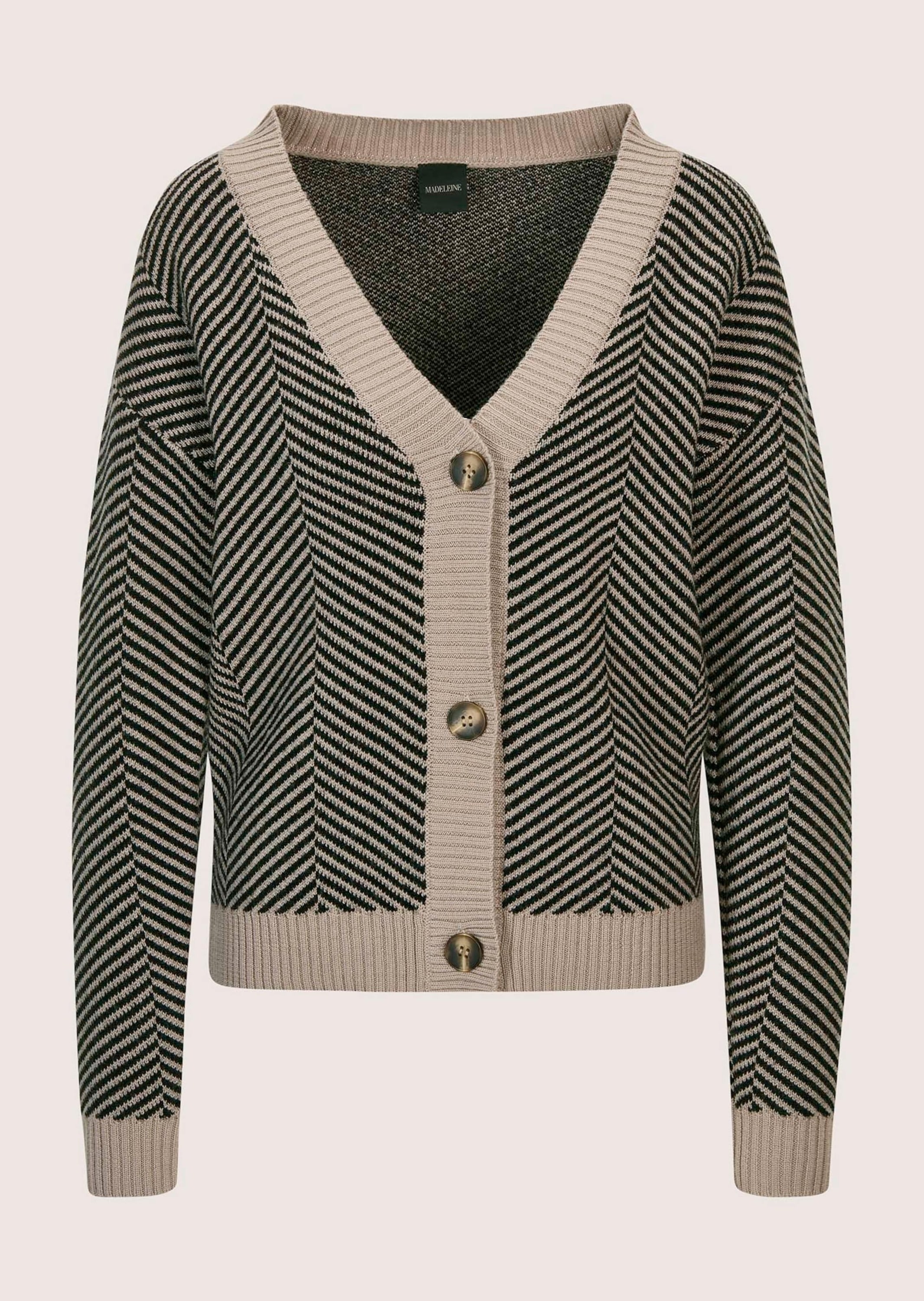 MADELEINE Strickjacke "Strickjacke Cardigan aus Schurwolle mit V-Ausschnitt günstig online kaufen