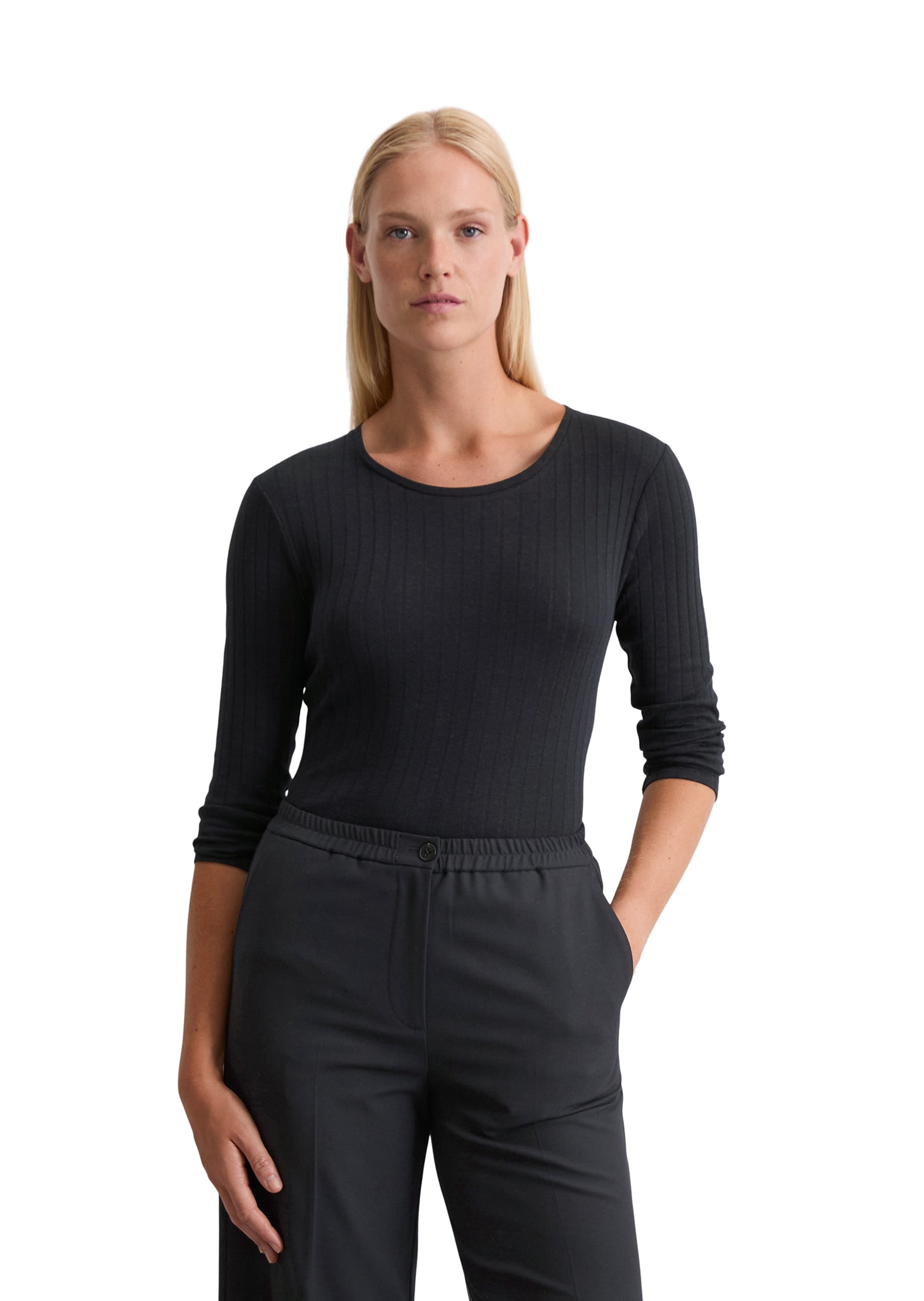 Marc OPolo Langarmshirt "aus Organic-Cotton-Modal-Mix" günstig online kaufen