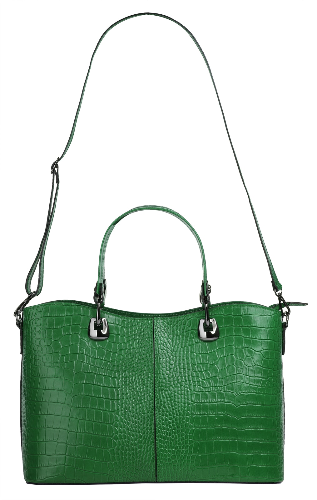 Cluty Henkeltasche, echt Leder, Made in Italy