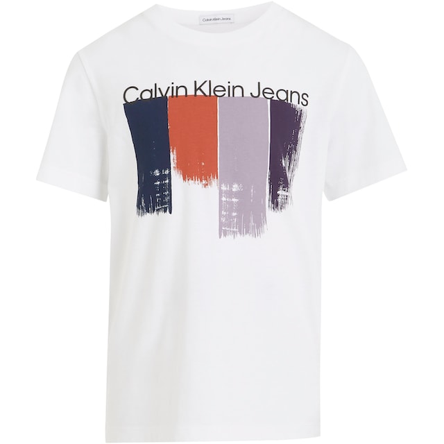 Black Friday Calvin Klein Jeans T-Shirt »PLACED BRUSHSTROKES T-SHIRT« | BAUR