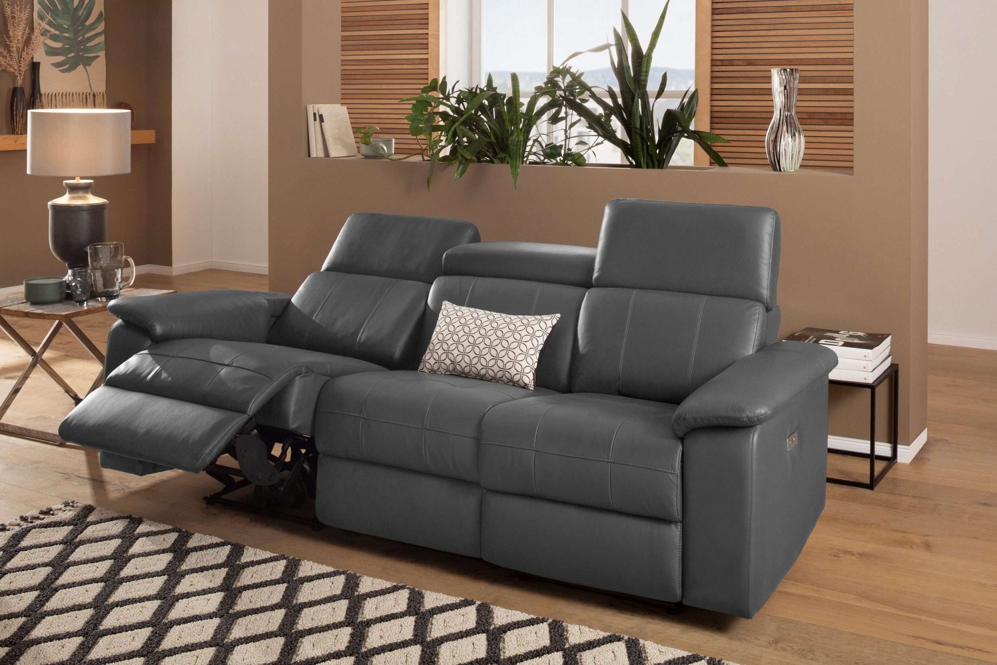 Home affaire 3-Sitzer »Binado«, mit manueller oder elektrischer Relaxfunktion mit USB-Anschluss