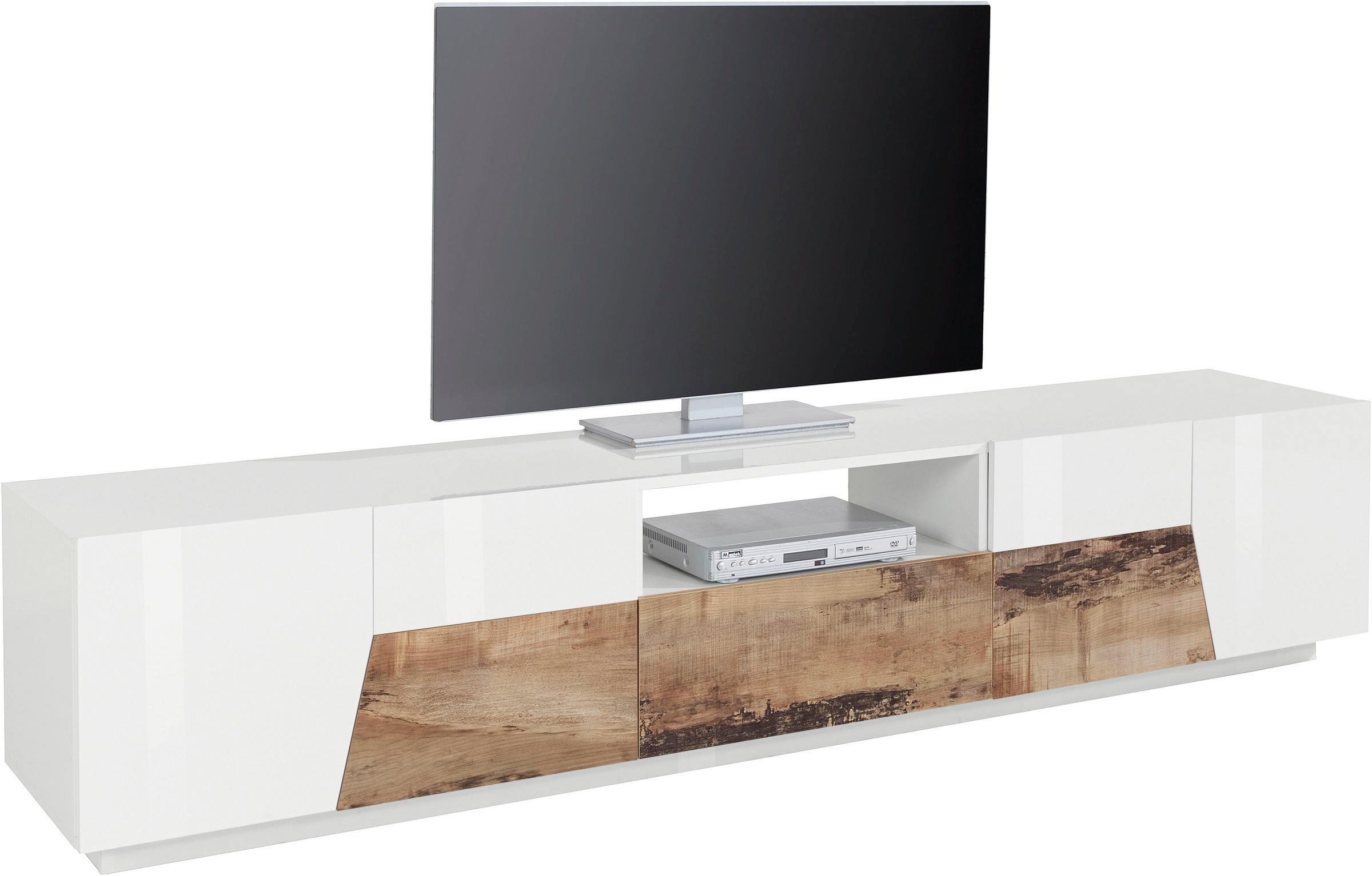 Home affaire Lowboard "ALIEN- TV-Board, mit 4 Türen, 1 Schublade und 1 offe günstig online kaufen