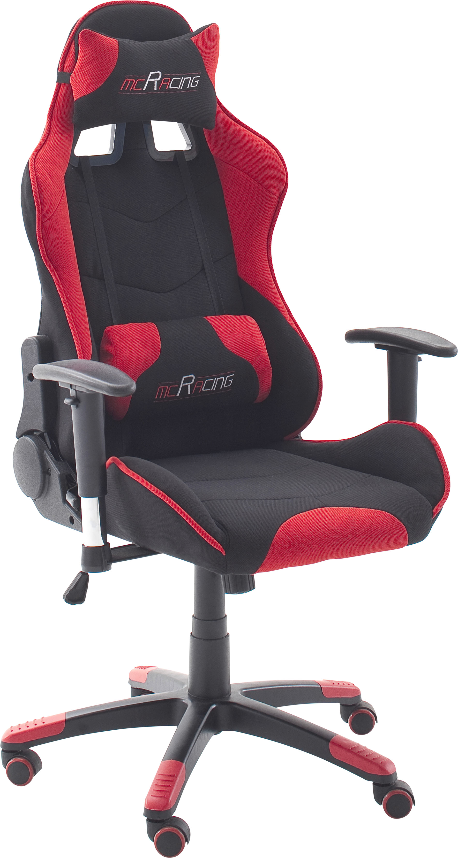 MCA furniture Gaming Chair MC Racing Gaming-Stuhl, (Set), 1 St., Stoff, Gaming-Stuhl schwarz Gamingstühle Bürostühle Stühle Sitzbänke