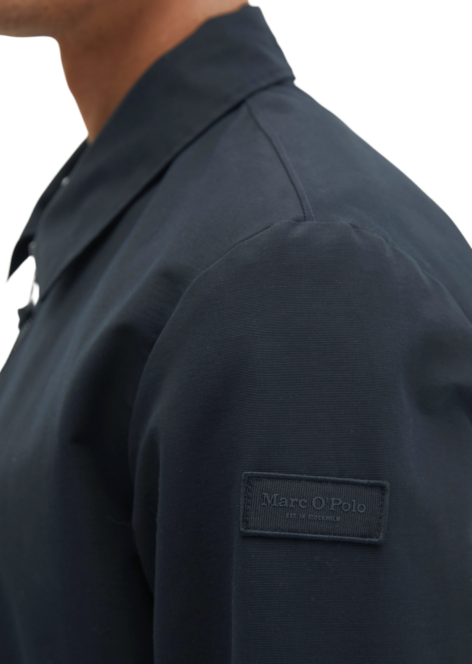 Marc O'Polo Outdoorjacke »aus wasserabweisendem Bio-Baumwoll-Canvas« ohne Kapuze
