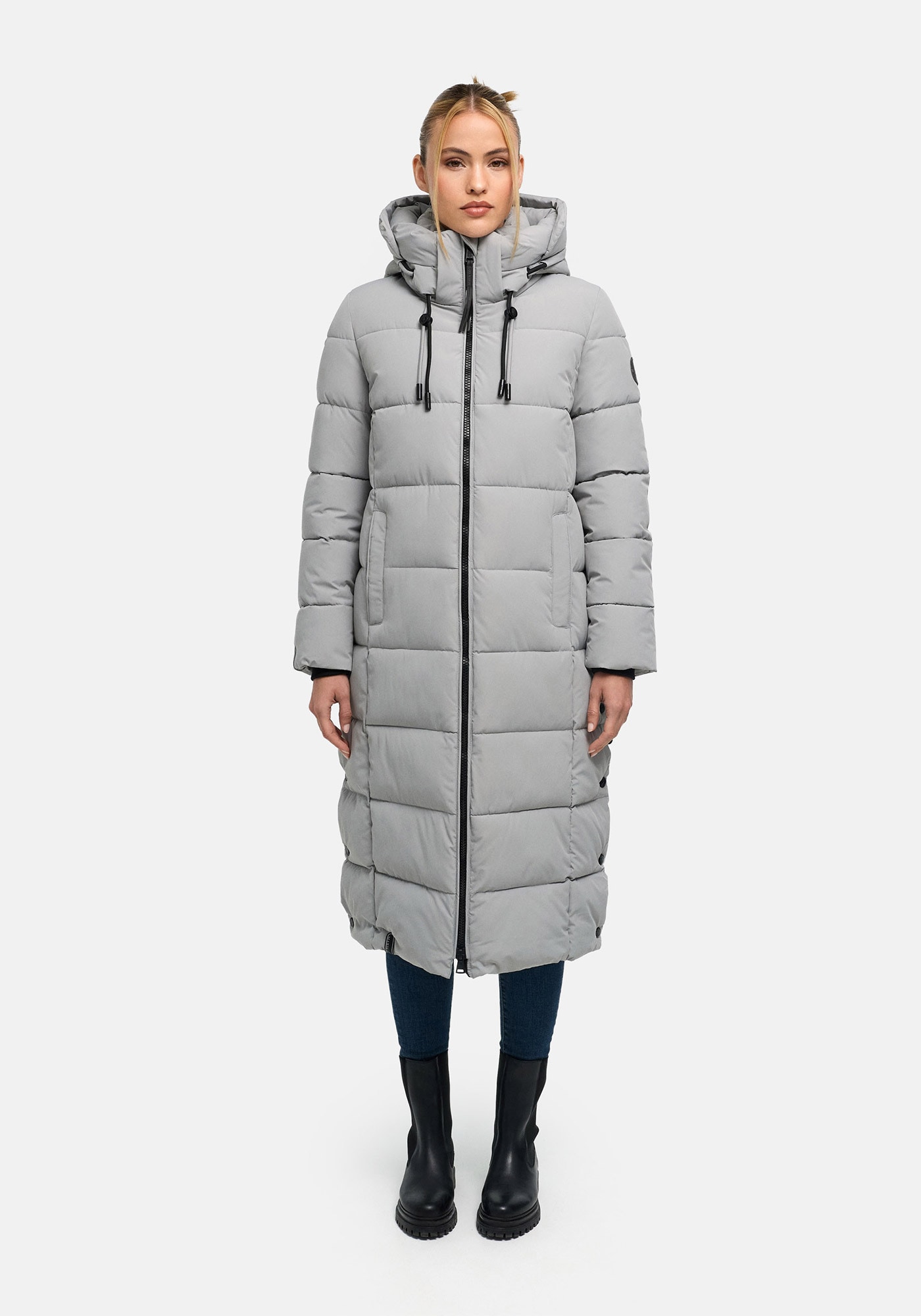Marikoo Winterjacke "Nadeshikoo XIV" extra langer Winter Mantel gesteppt