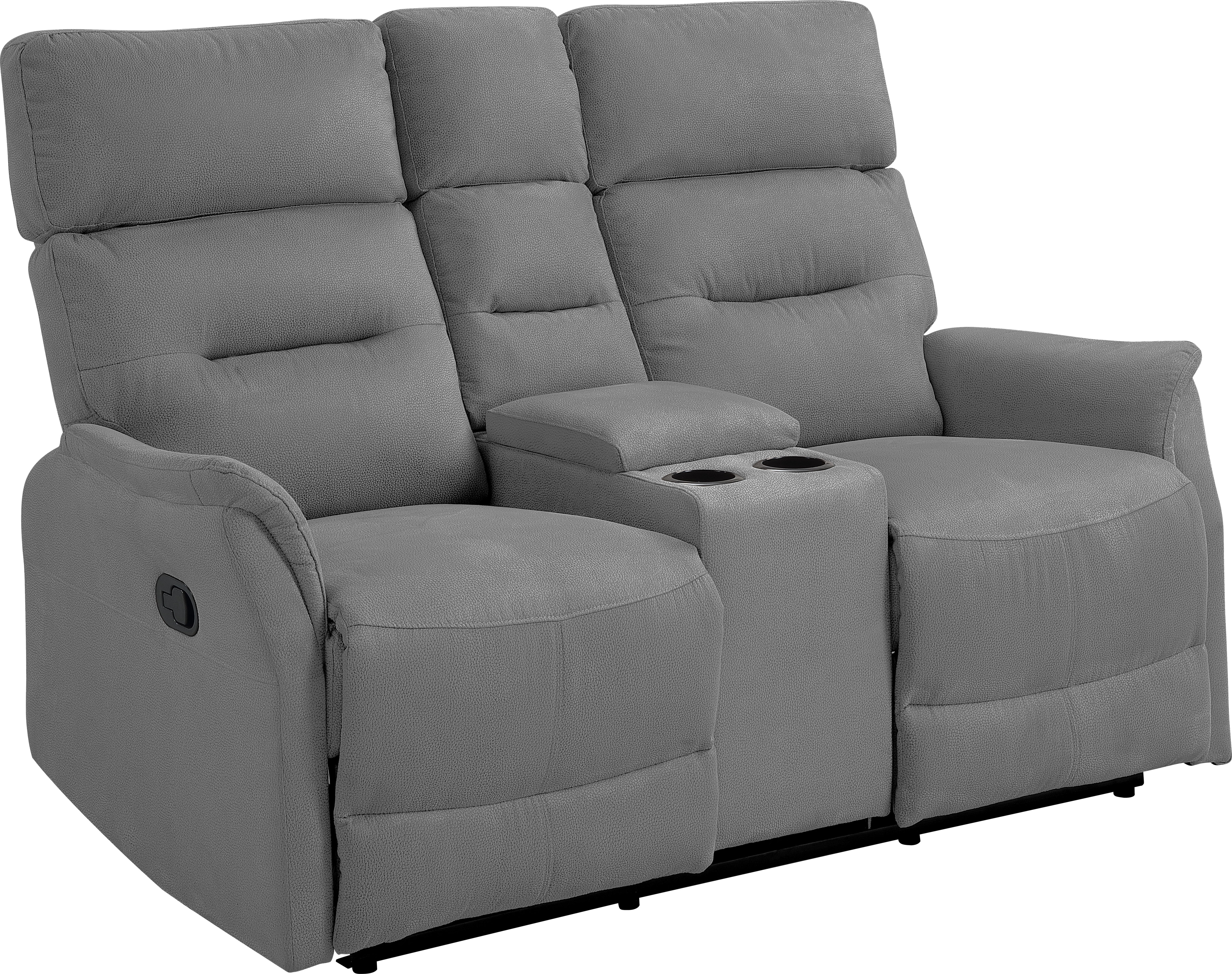 Thumbnail - ATLANTIC home collection 2-Sitzer "Falk", Zwei Relaxfunktionen, Mittelkosole mit Stauraum und Getränkehalter