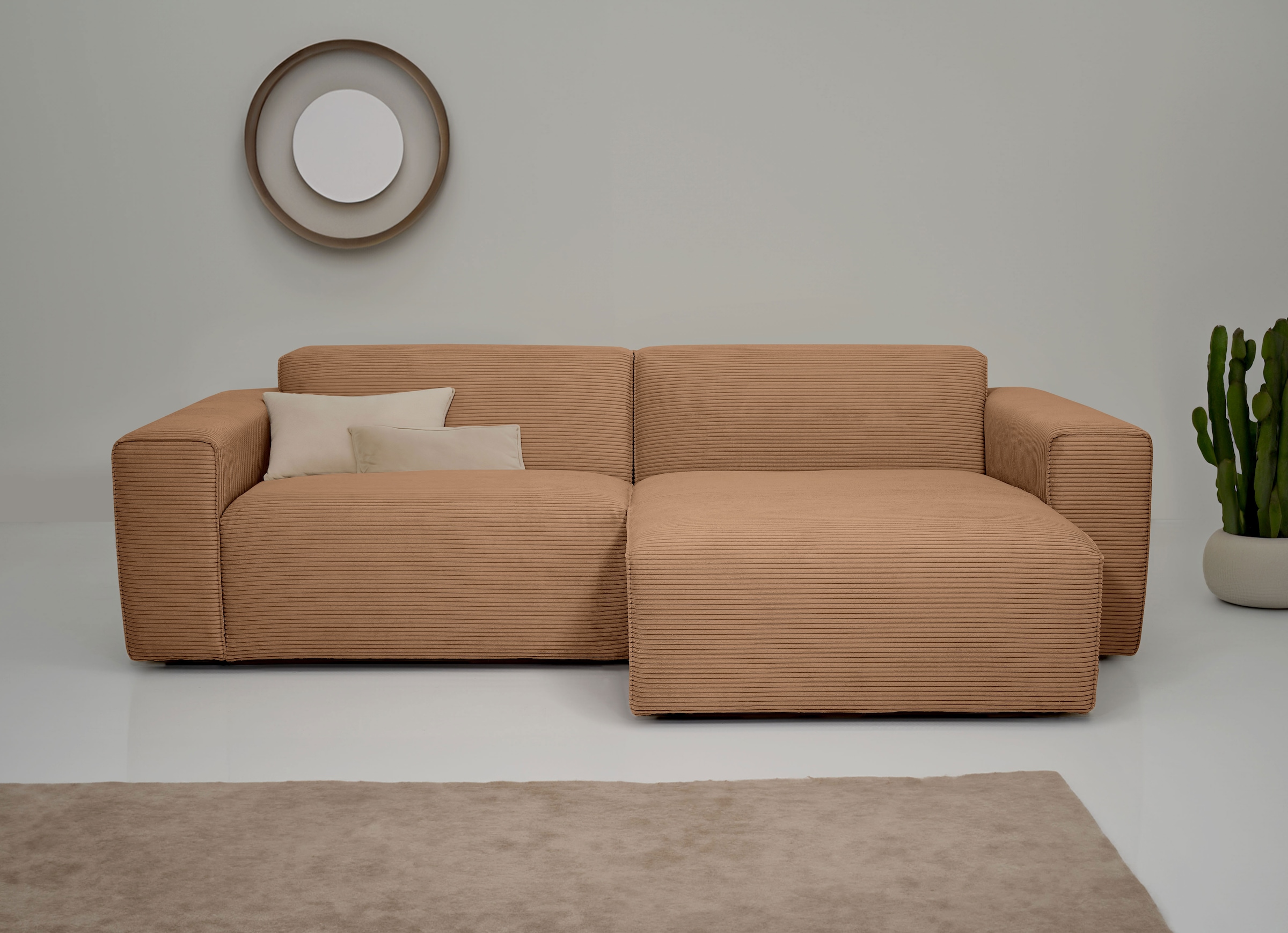 OTTO home Ecksofa "Clayton" in einem trendigen Cord-Bezug, verschiedene Kom günstig online kaufen