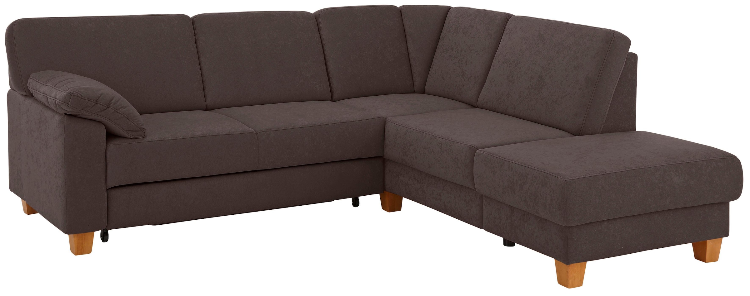 Home affaire Ecksofa "Belfort L-Form" mit Federkern, wahlweise mit Schlaffunktion und Stauraum