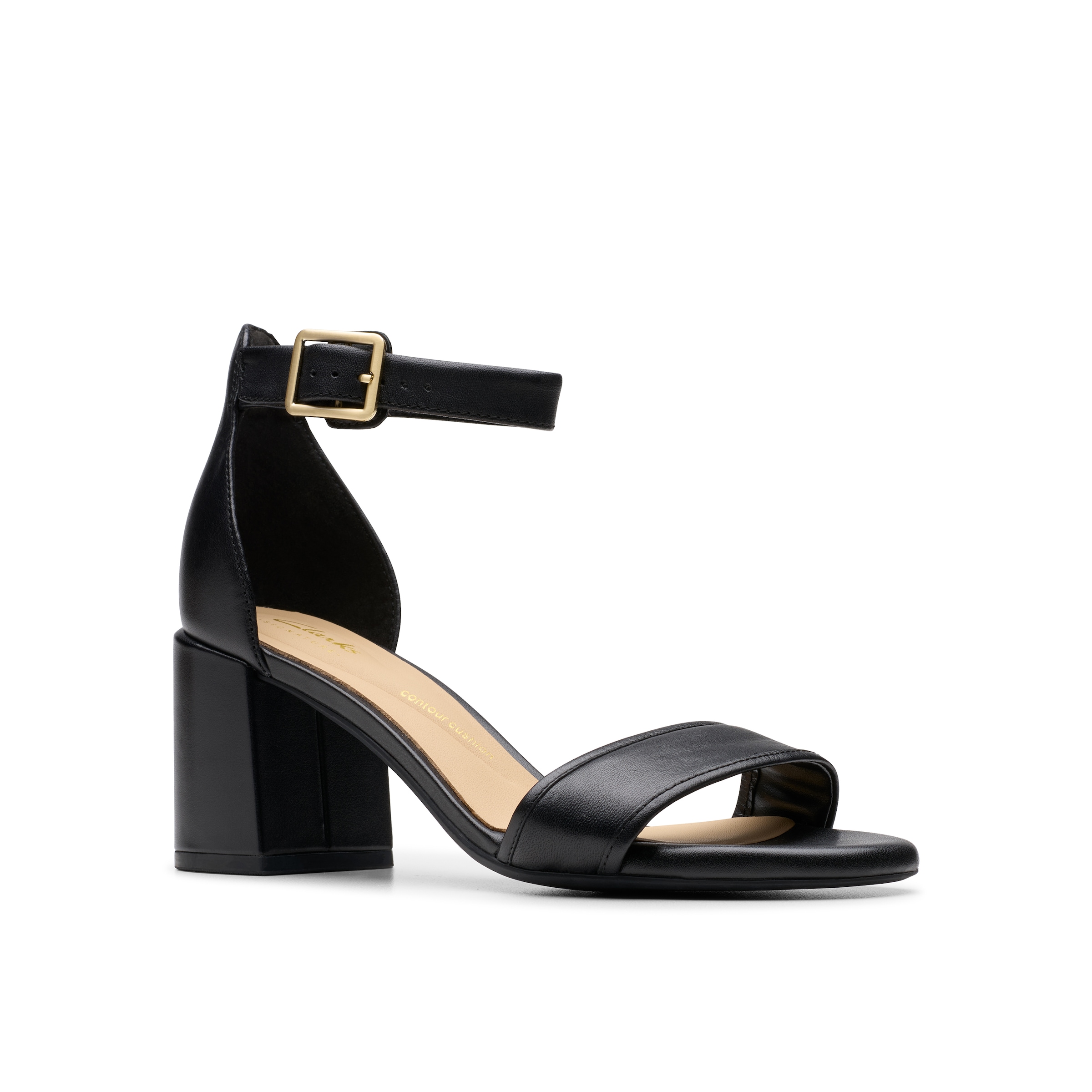 Clarks Sandale »Ezoria Mae«, Festtagsschuh, Sandalette mit Blockabsatz